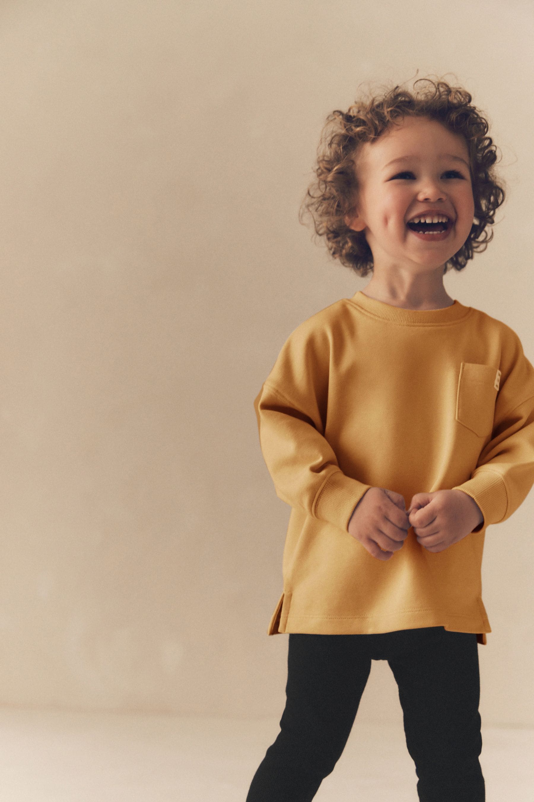 Ochre Yellow Long Sleeve Top and Leggings Set (3mths-7yrs)