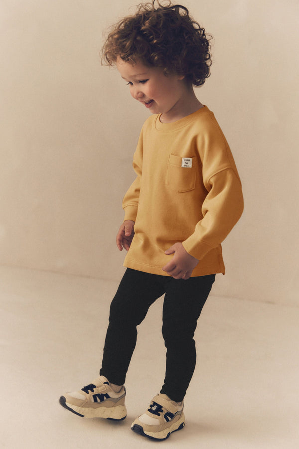 Ochre Yellow Long Sleeve Top and Leggings Set (3mths-7yrs)