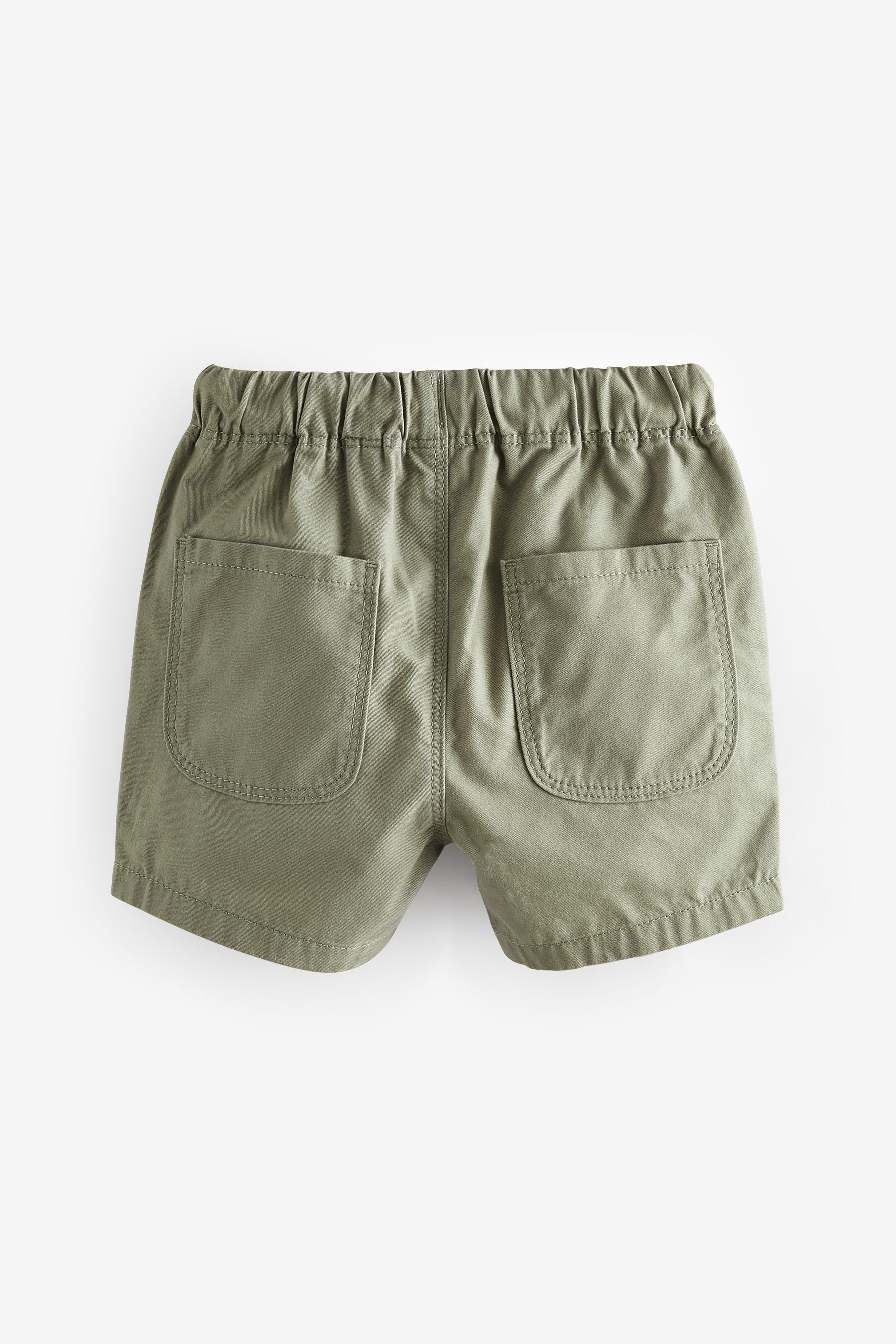 Sage Green 100% Cotton Pull-On Shorts (3mths-7yrs)