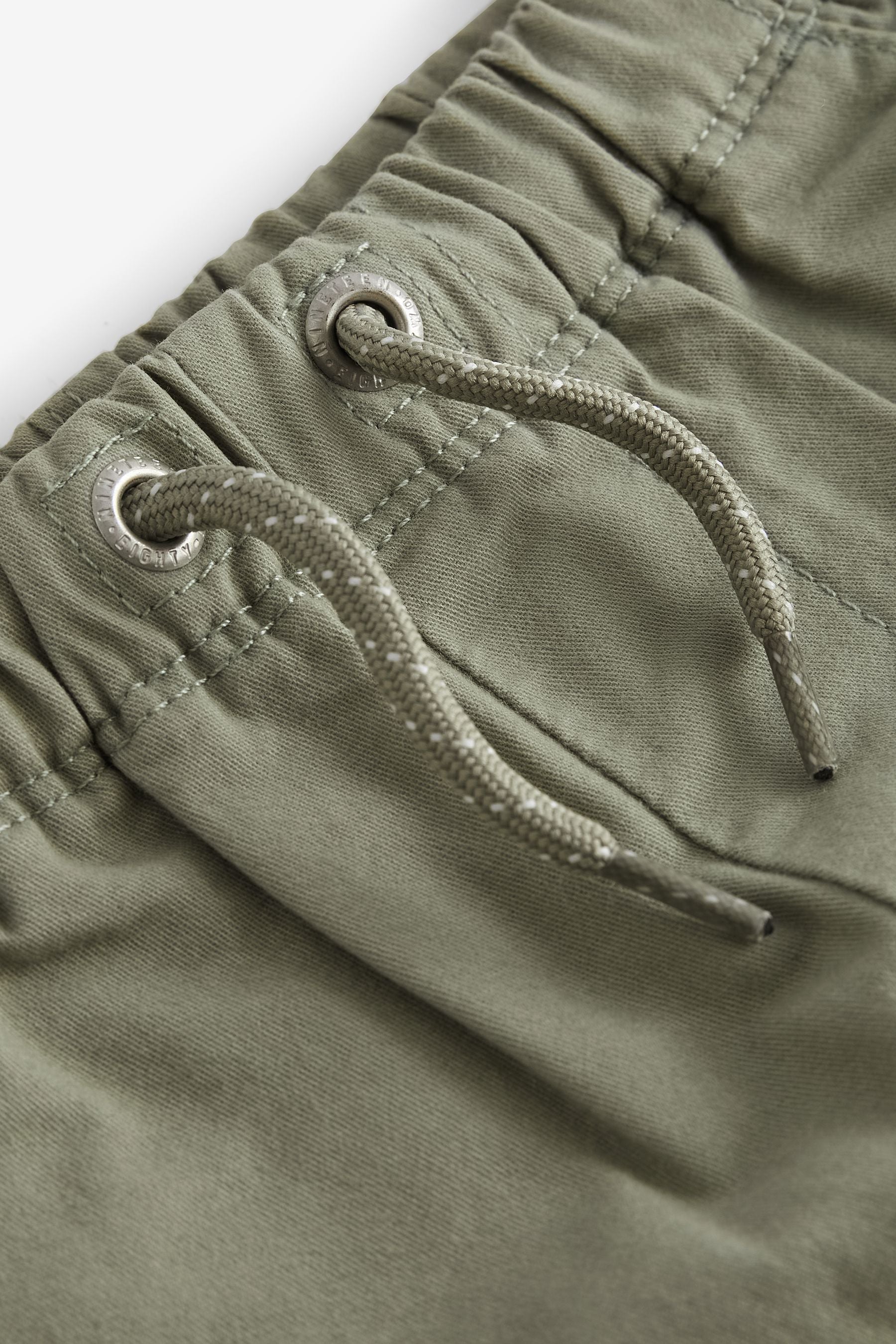 Sage Green 100% Cotton Pull-On Shorts (3mths-7yrs)