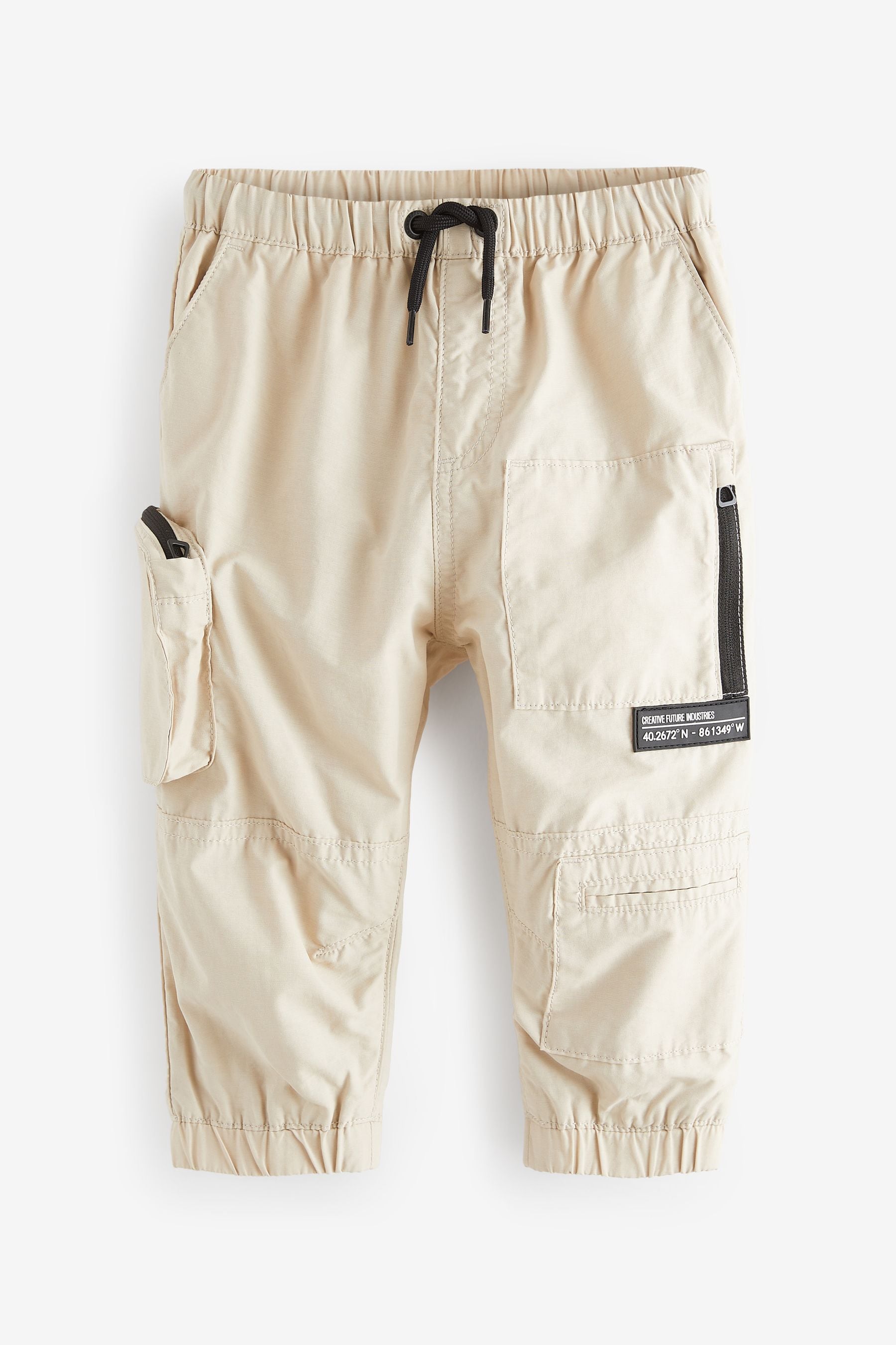 Ecru Cream Multipocket Cargo Trousers (3mths-7yrs)