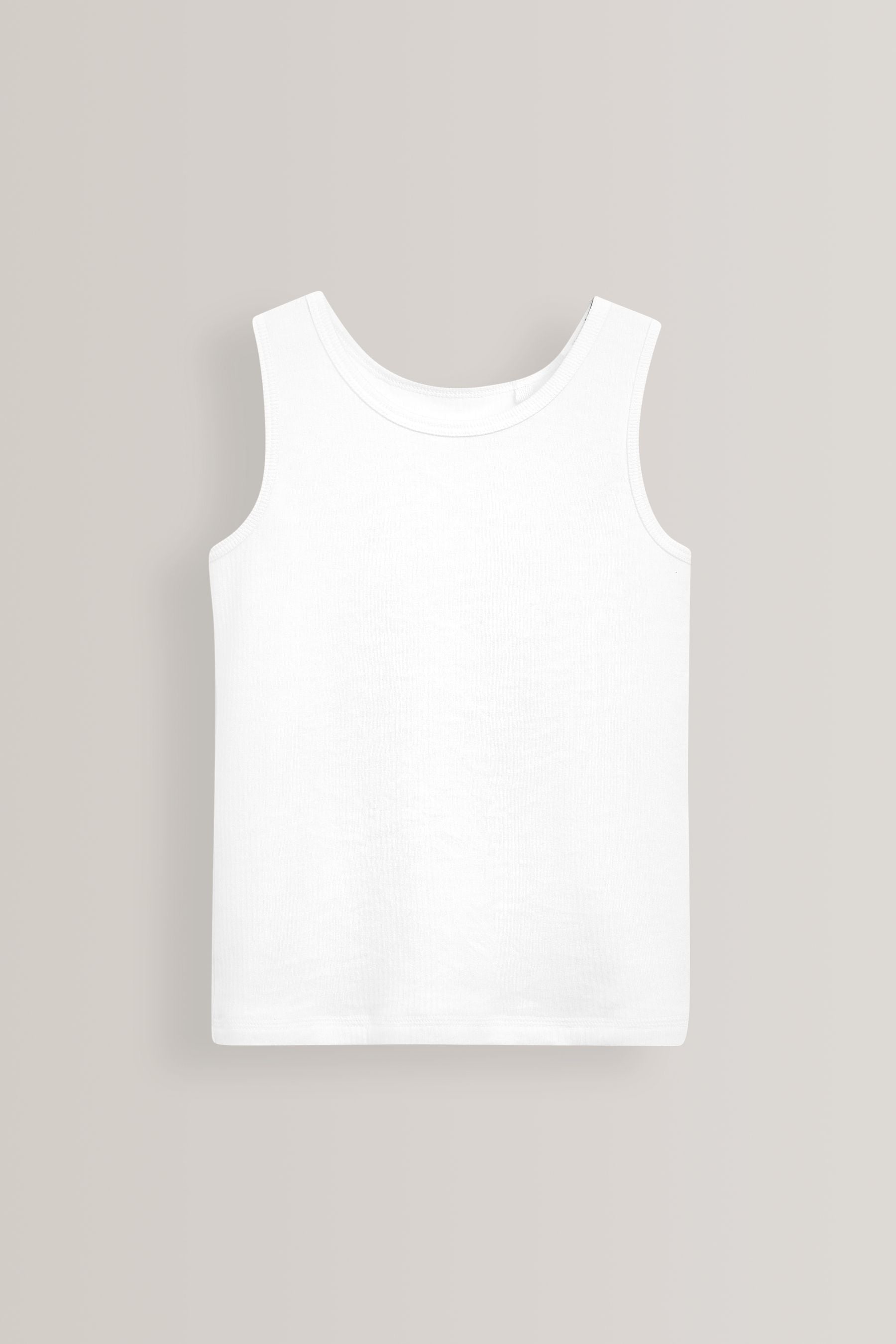 White 2 Pack Thermal Vest Tops (2-16yrs)