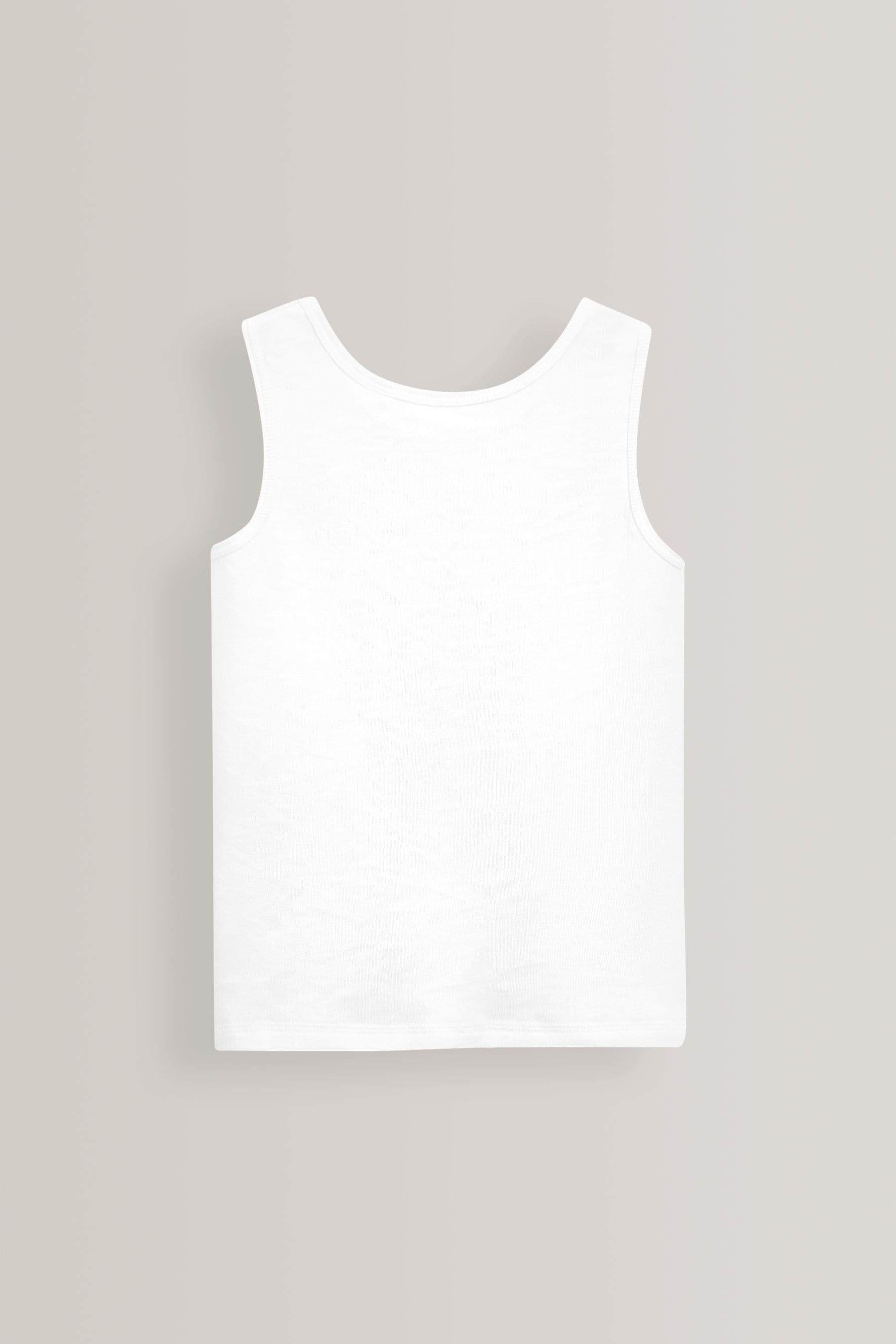 White 2 Pack Thermal Vest Tops (2-16yrs)