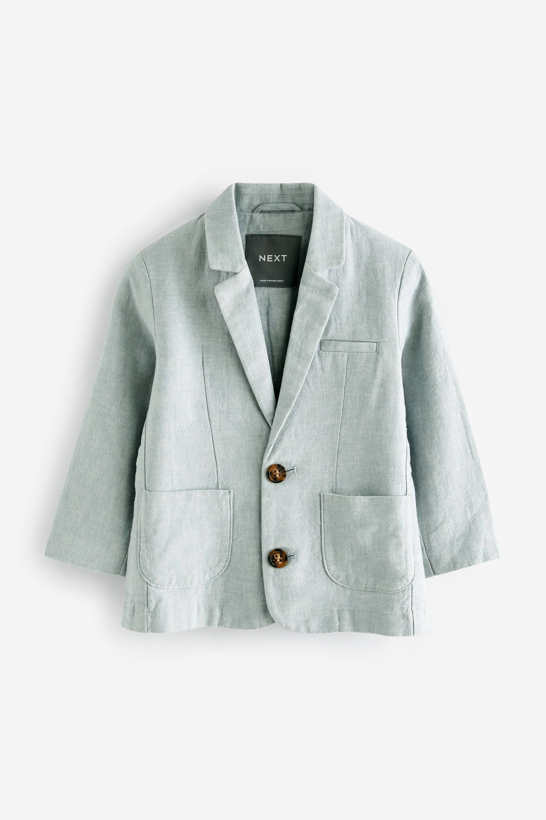 Pale Blue Linen Blend Blazer (3mths-9yrs)