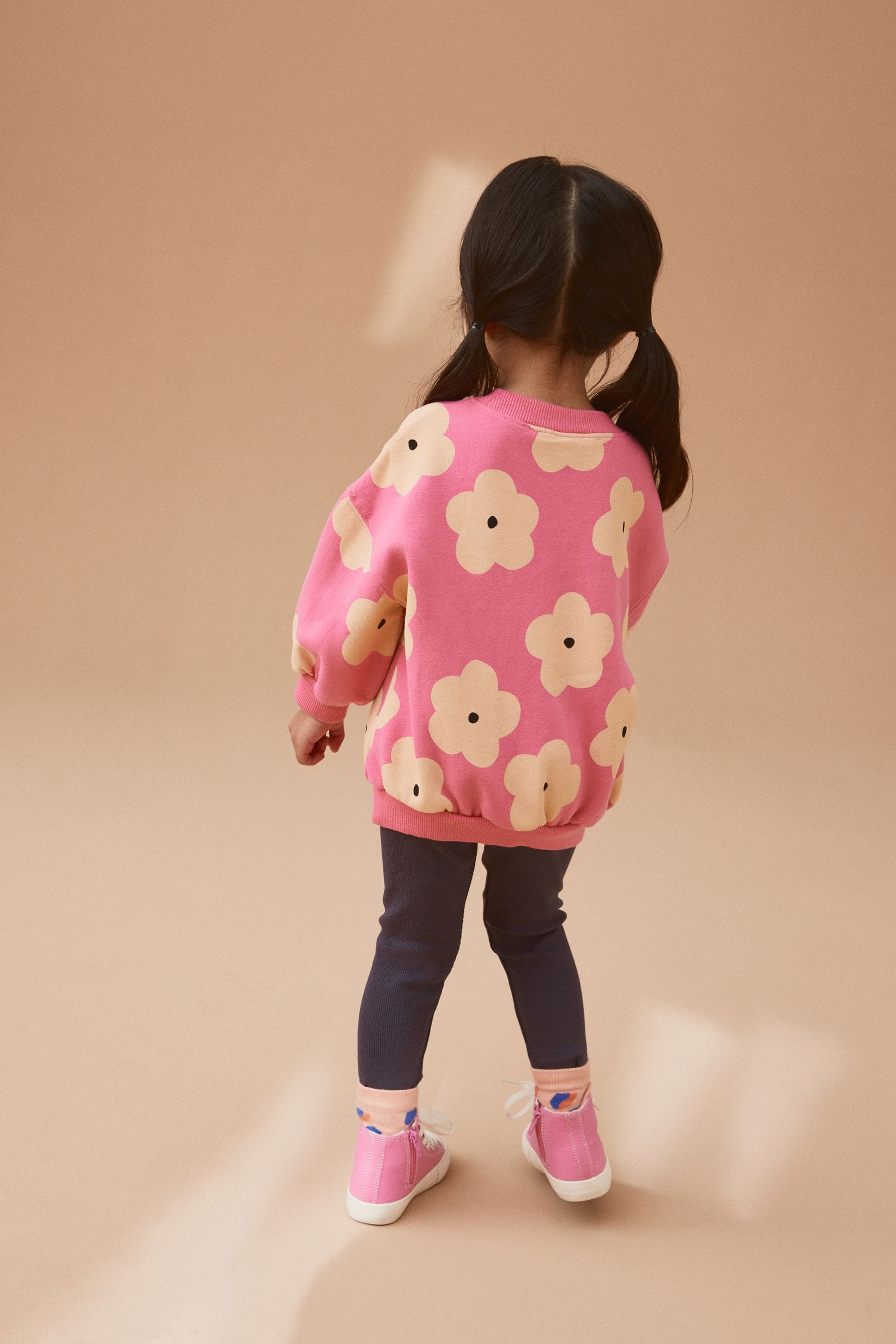 Pink Crew Sweatshirt and Leggings Set (3mths-7yrs)