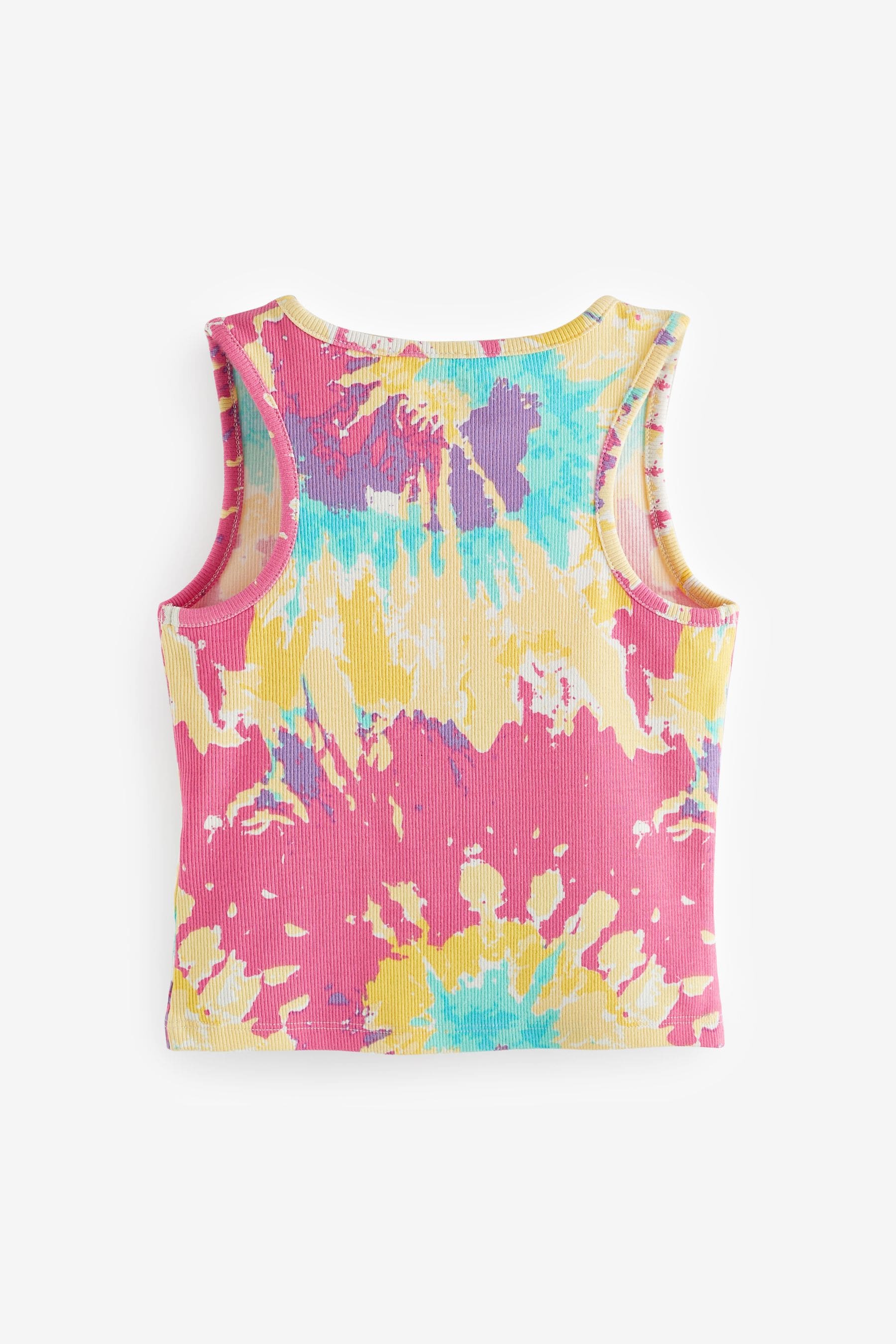 Bright Tie Dye Boxy Rib Vest (3-16yrs)