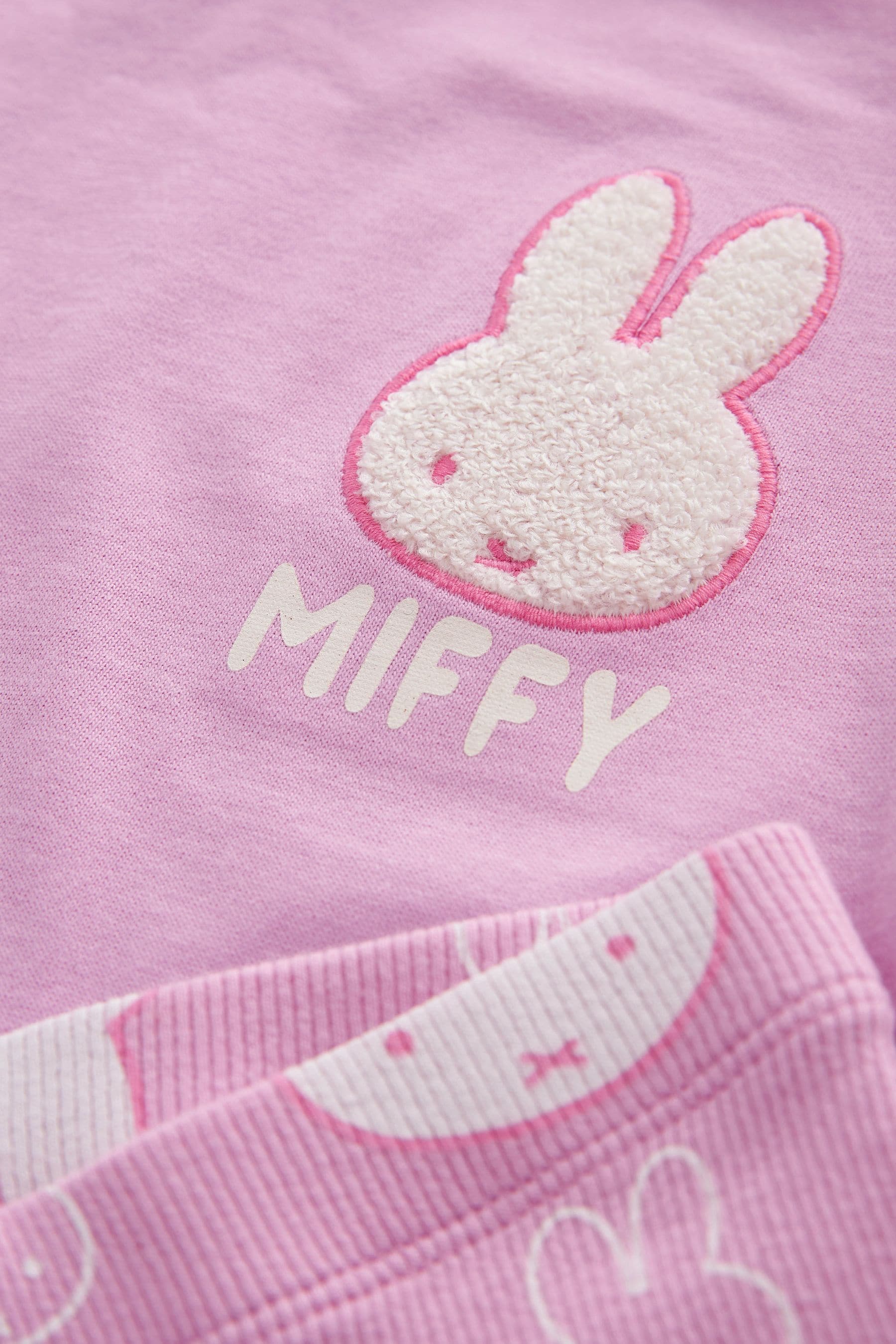 Pink Miffy Short Sleeve 100% Cotton T-Shirt And Cycle Shorts Set (3mths-7yrs)