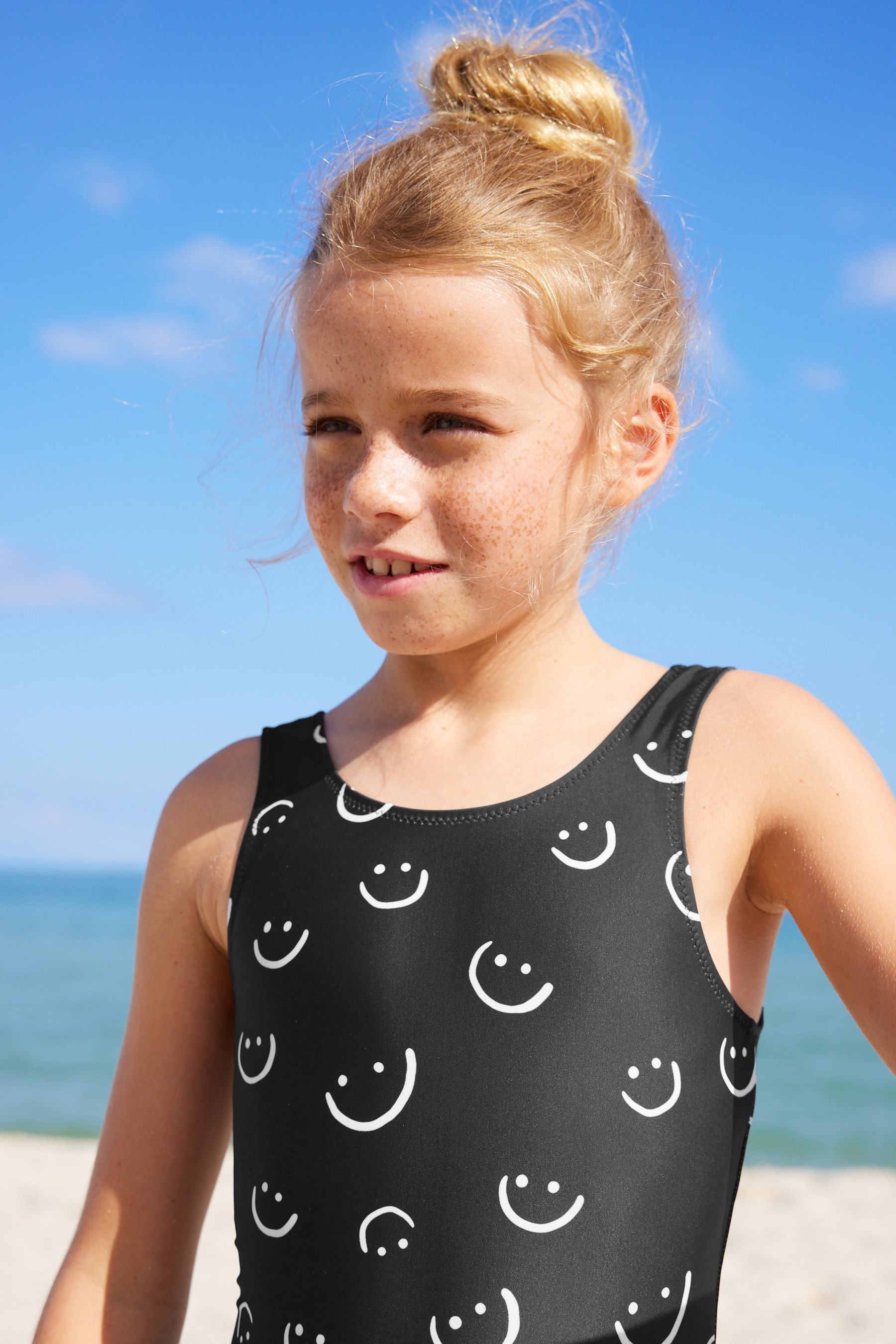 Black Smile Swimsuit (3mths-16yrs)