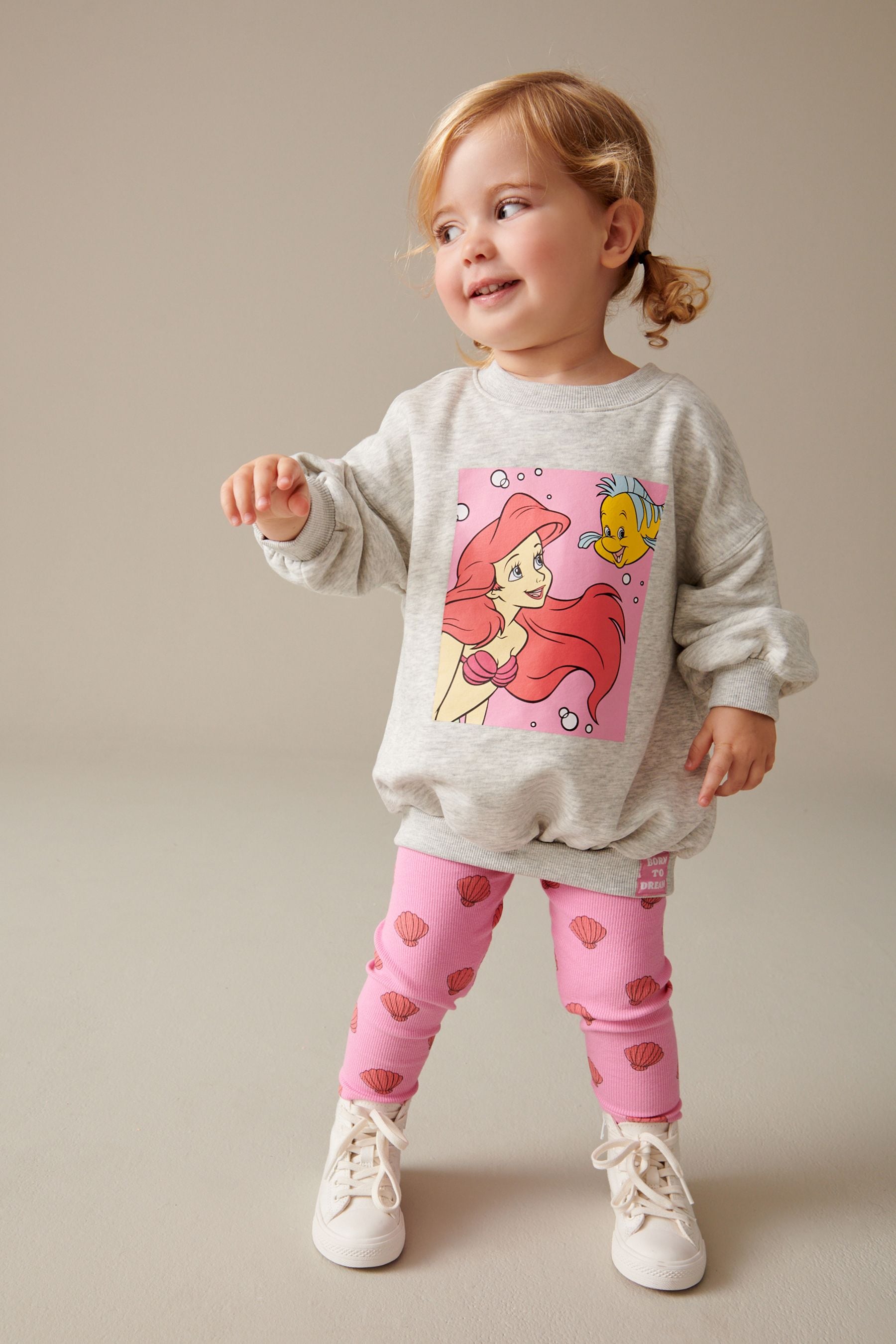 Grey Disney Little Mermaid Ariel Jumper and Leggings Set (3mths-7yrs)