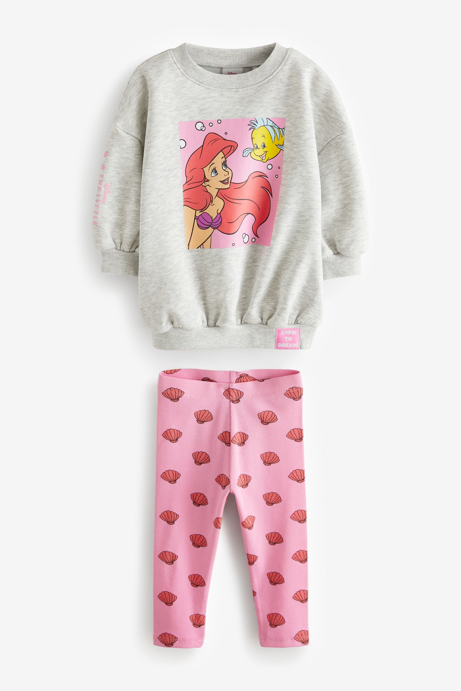 Grey Disney Little Mermaid Ariel Jumper and Leggings Set (3mths-7yrs)