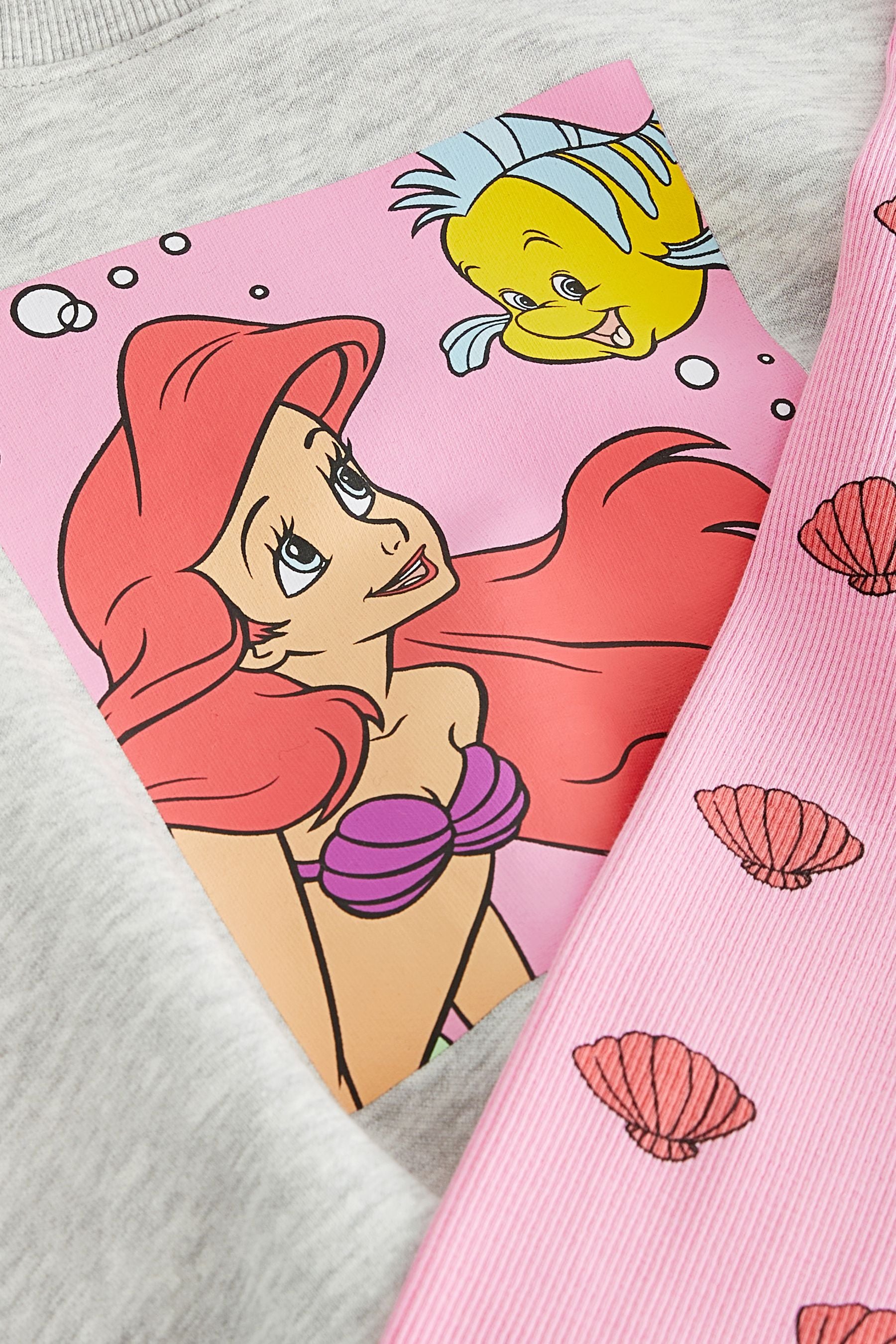 Grey Disney Little Mermaid Ariel Jumper and Leggings Set (3mths-7yrs)