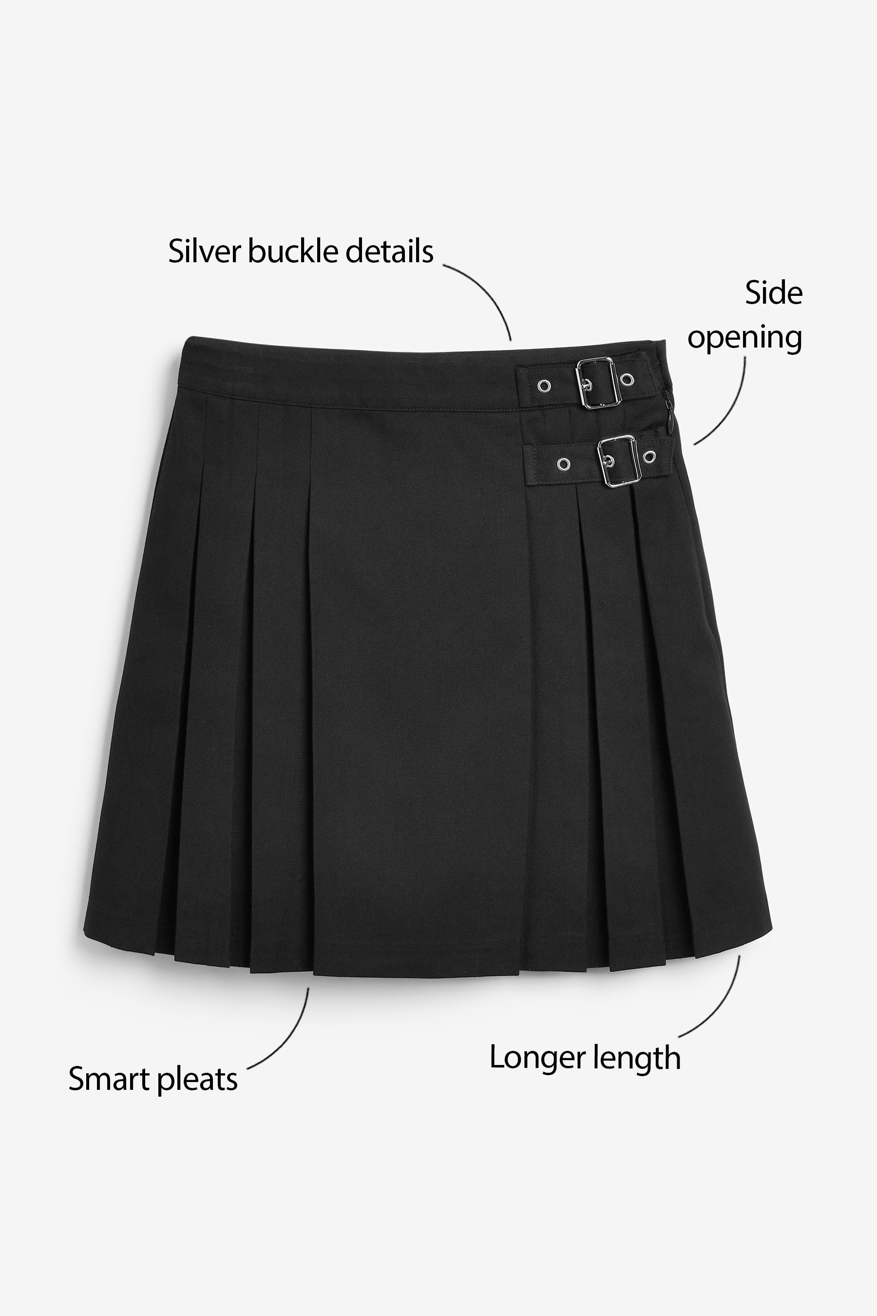 Black School Kilt (3-16yrs)