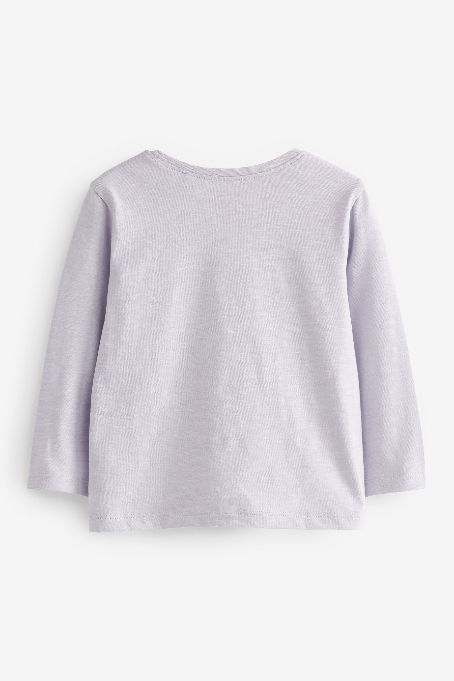 Lilac Purple Long Sleeve Cotton Sister T-Shirt (3mths-6yrs)