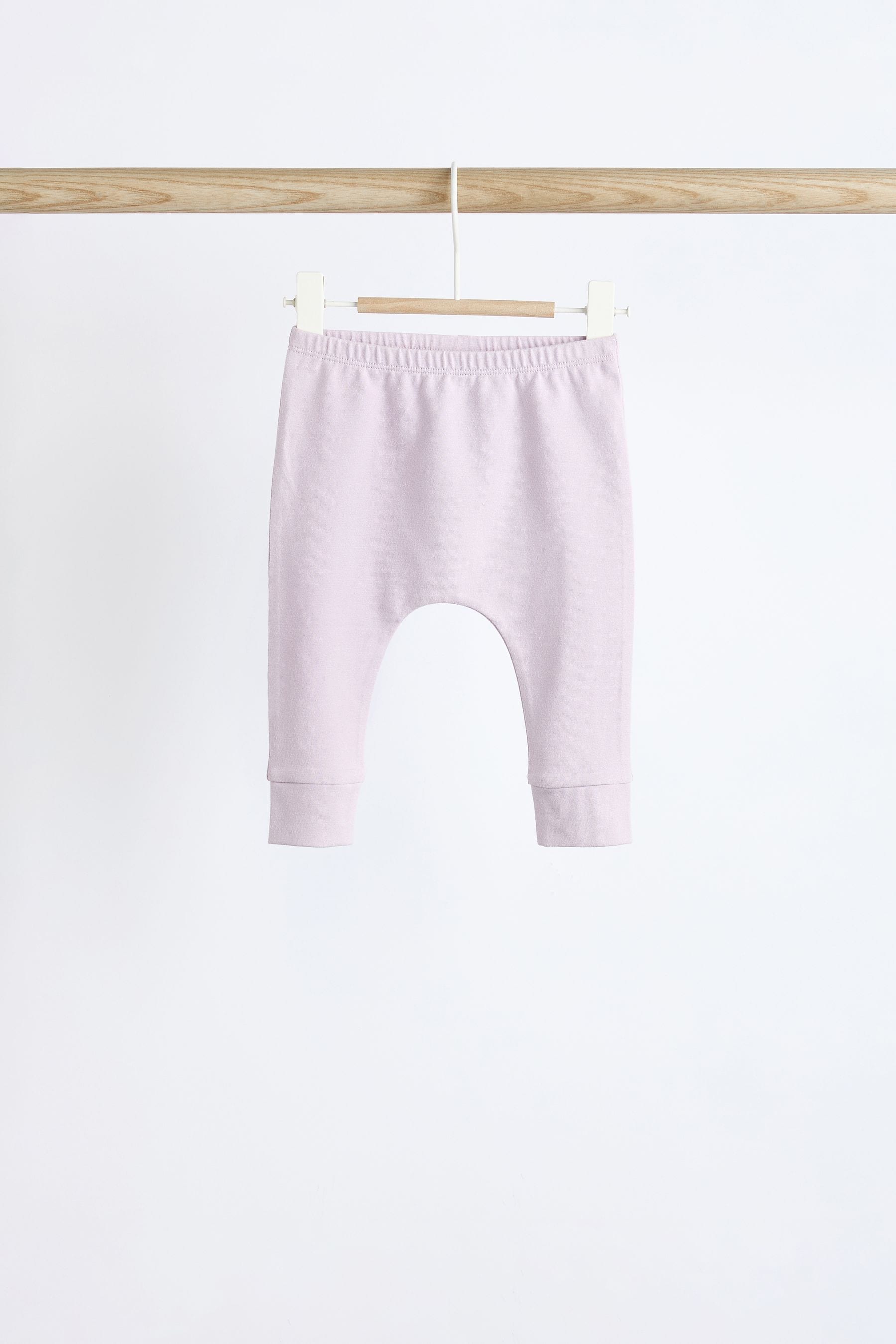 Multi Pastel Plain Baby Leggings 4 Pack