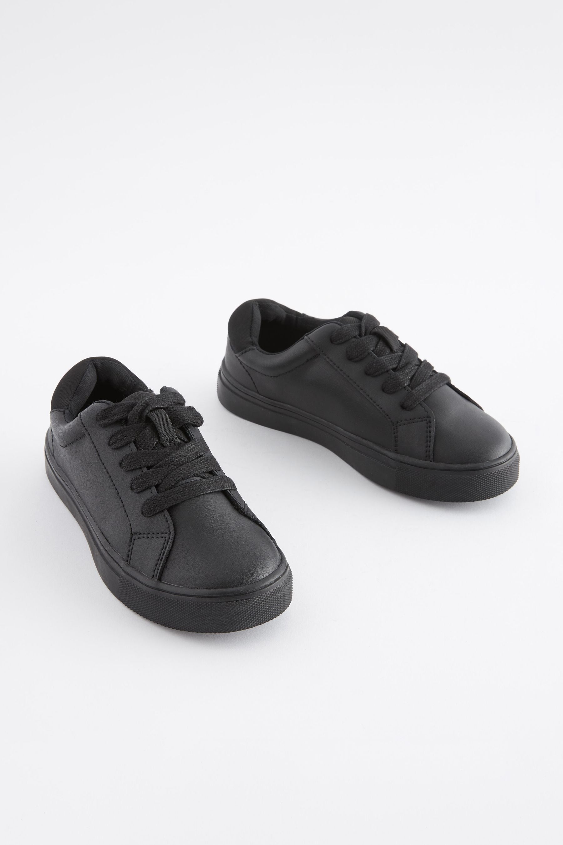 Black School Lace-Up Shoes