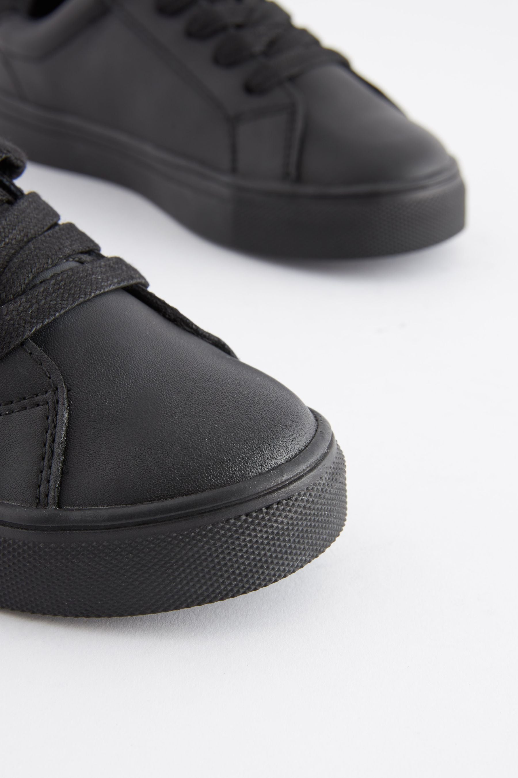 Black School Lace-Up Shoes