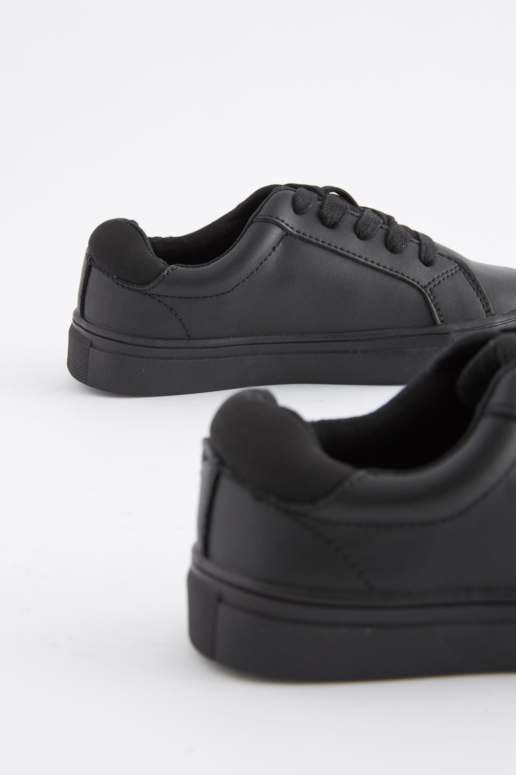 Black School Lace-Up Shoes