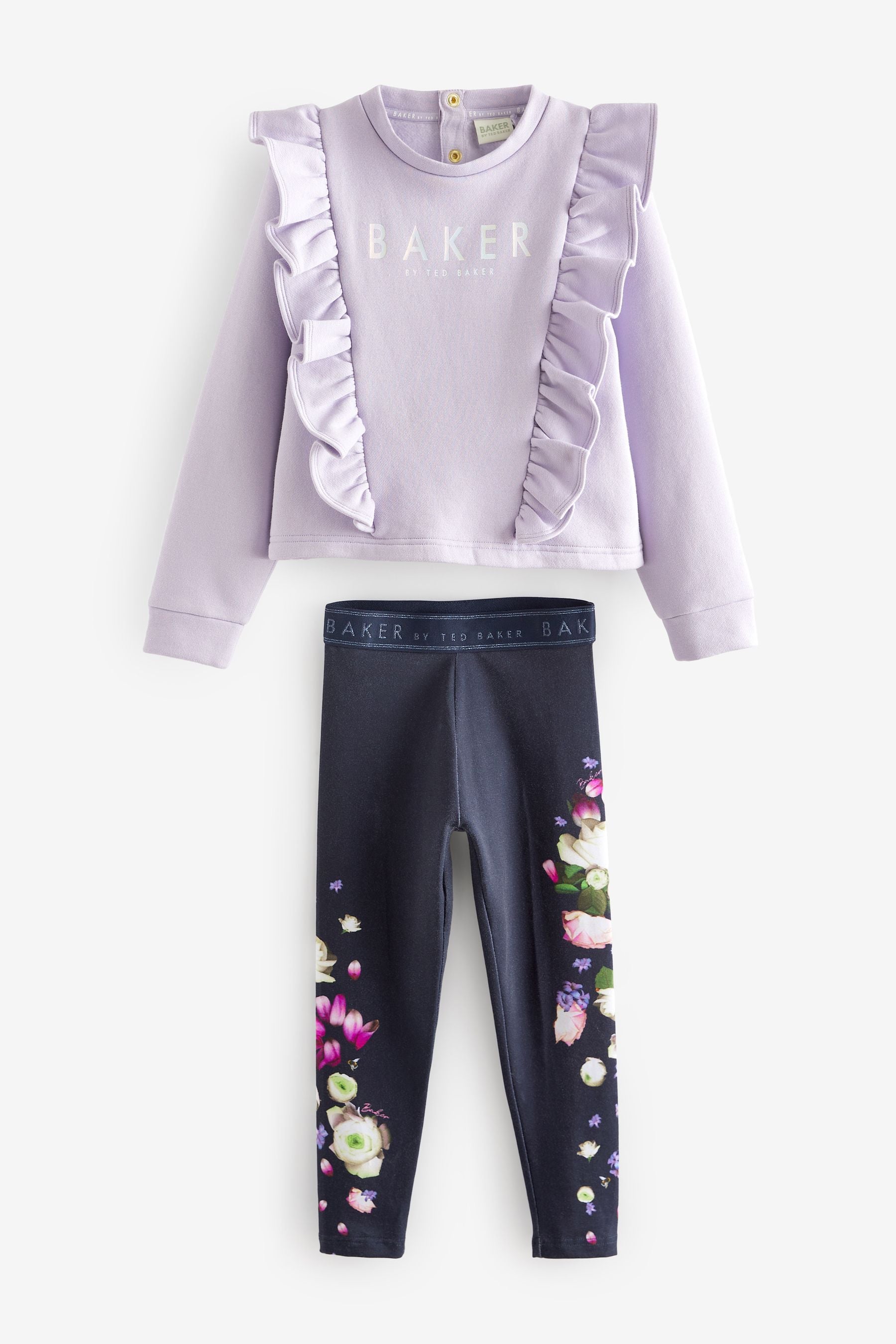 Baker by Ted Baker Frill Sweat Top and Leggings Set