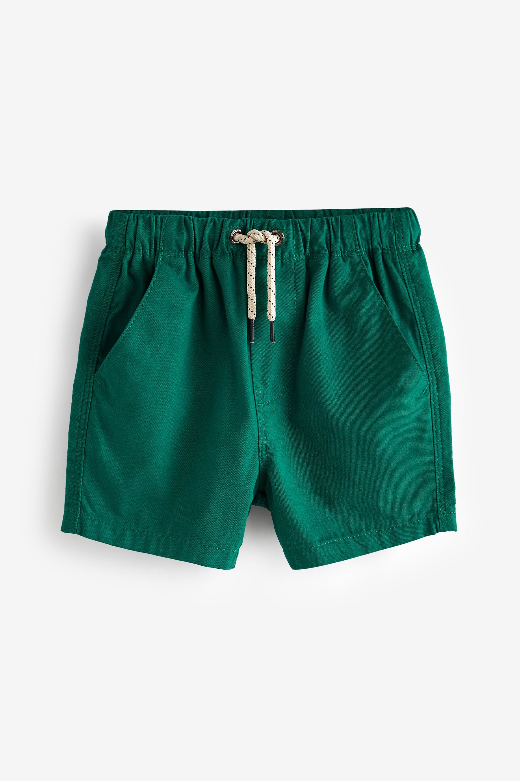 Black/Putty/Green Pull On Shorts 3 Pack (3mths-7yrs)