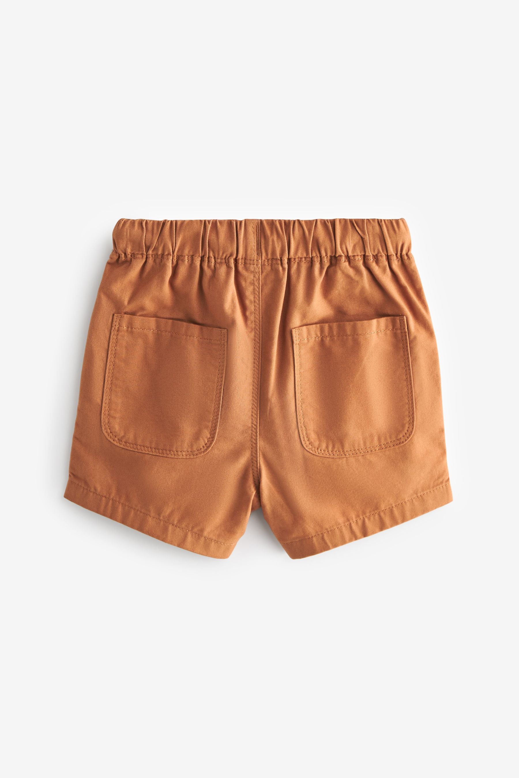 Dark Orange 100% Cotton Pull-On Shorts (3mths-7yrs)