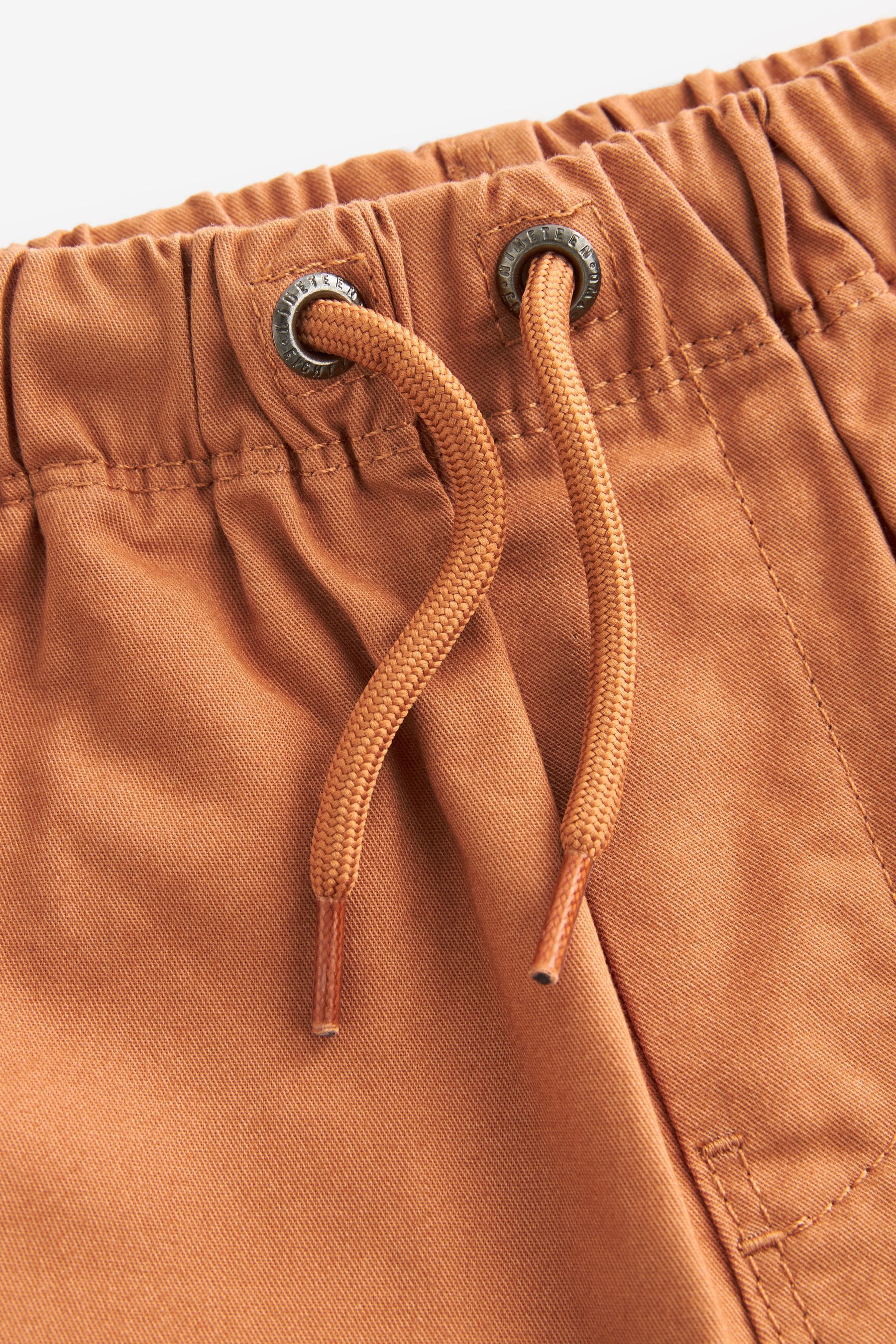 Dark Orange 100% Cotton Pull-On Shorts (3mths-7yrs)