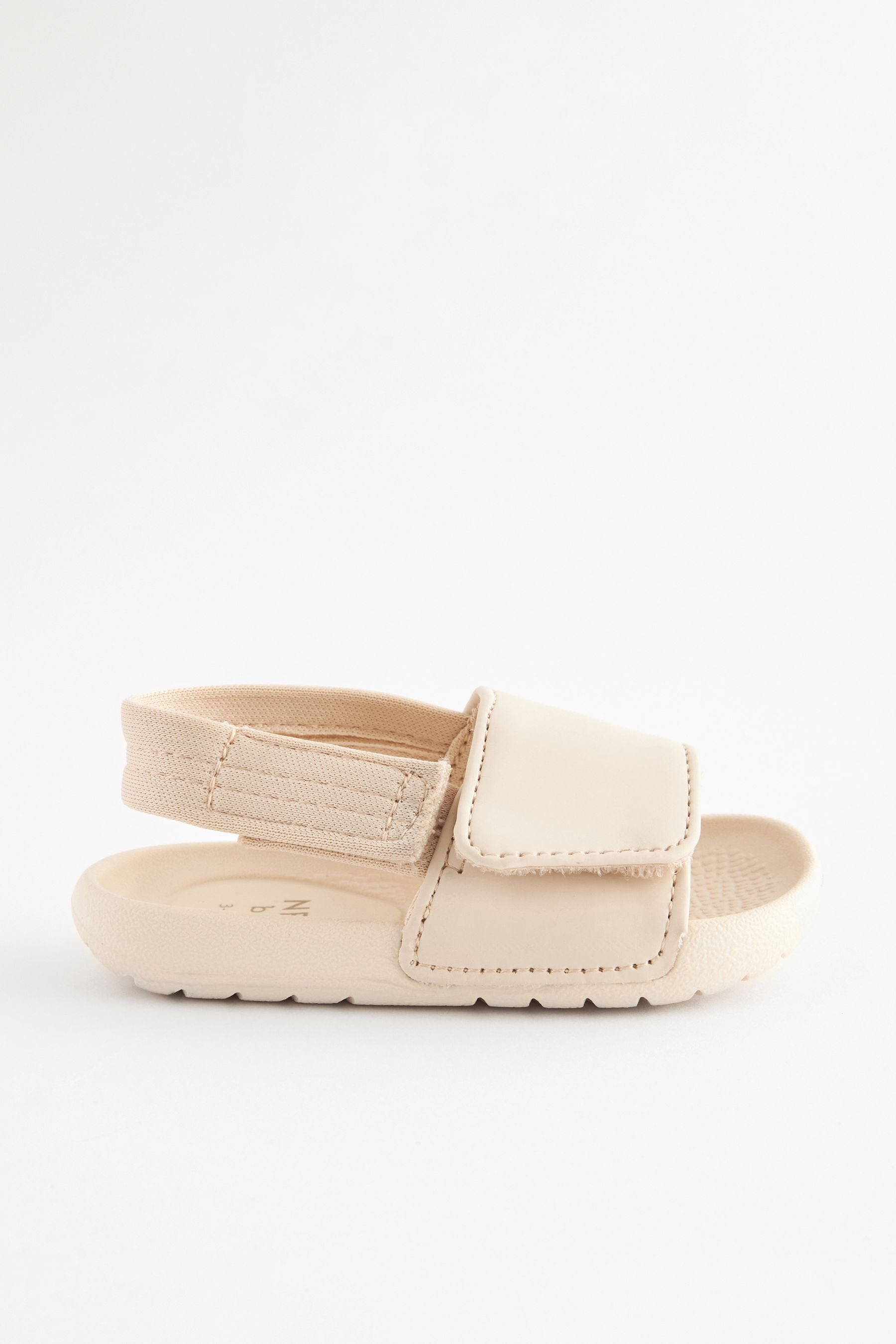 Neutral Beige Baby Slider Sandals (0-24mths)