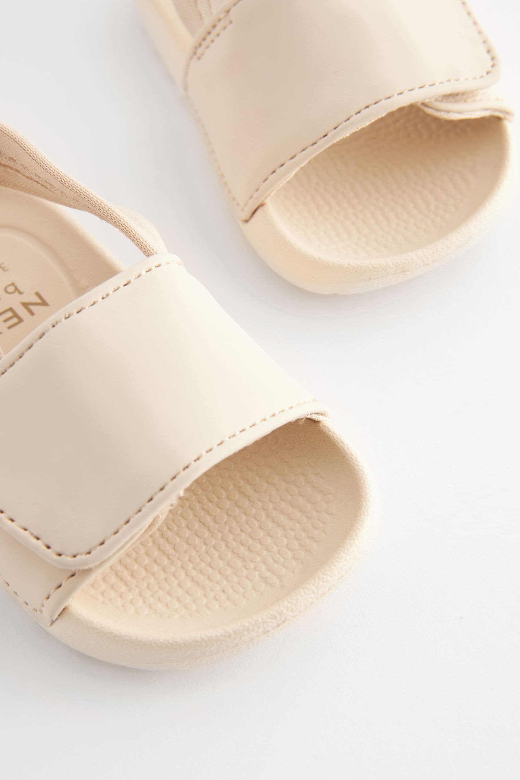 Neutral Beige Baby Slider Sandals (0-24mths)