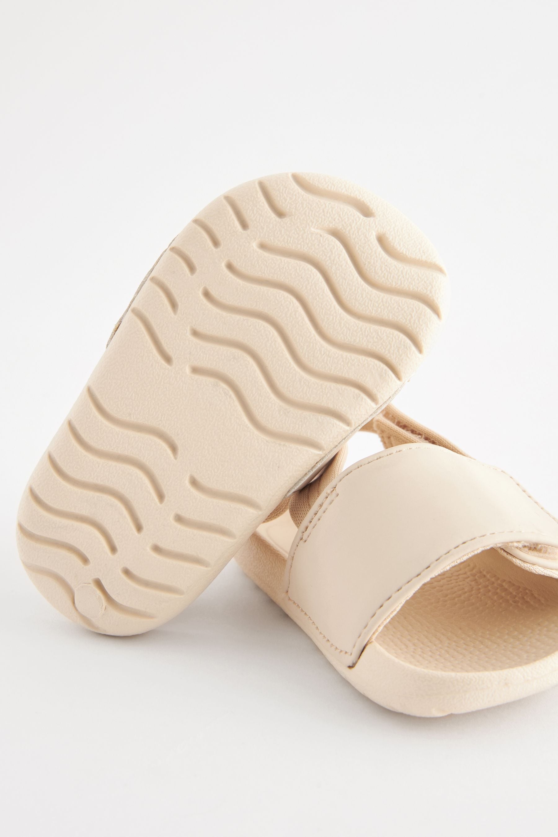 Neutral Beige Baby Slider Sandals (0-24mths)