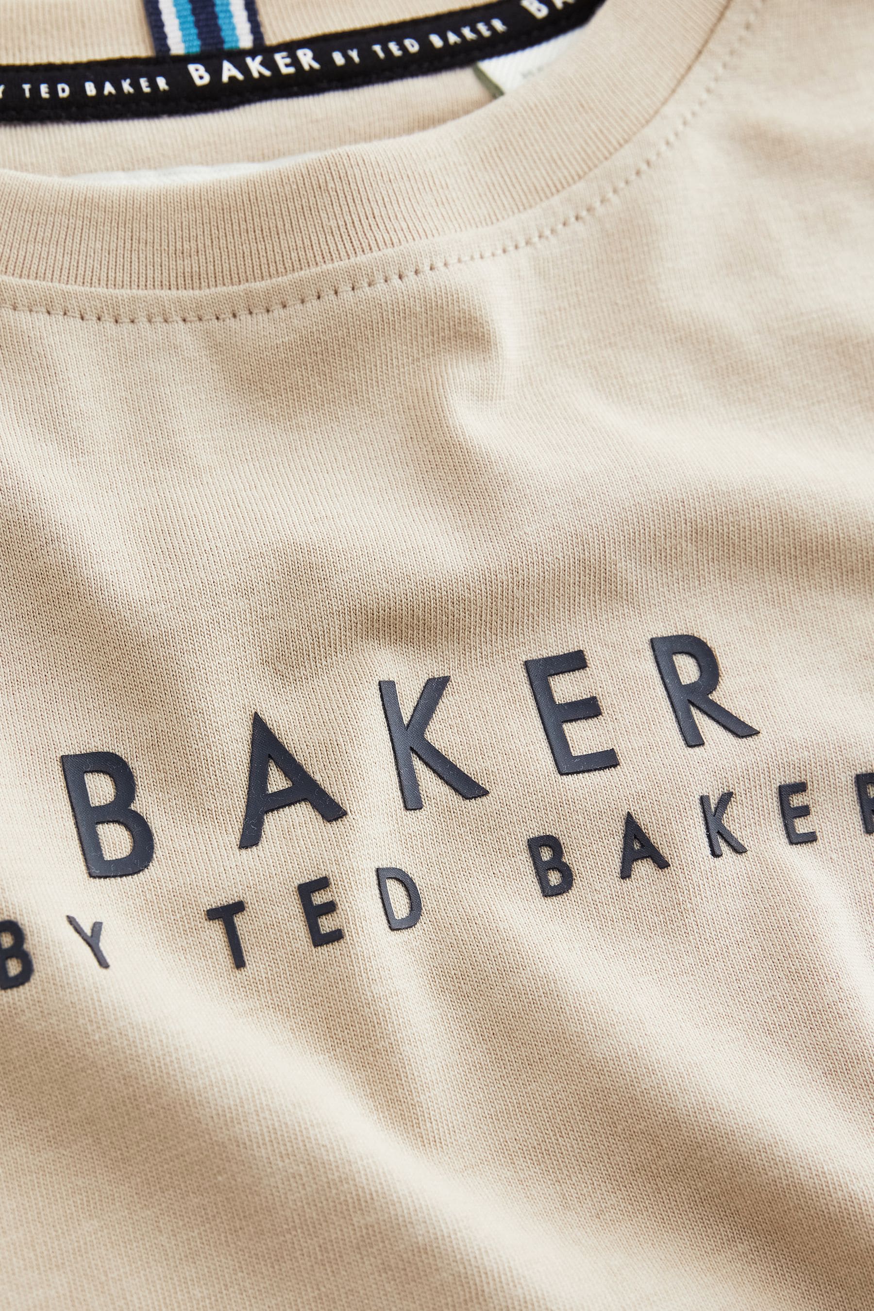 Baker by Ted Baker Long Sleeve Logo 100% Cotton T-Shirt