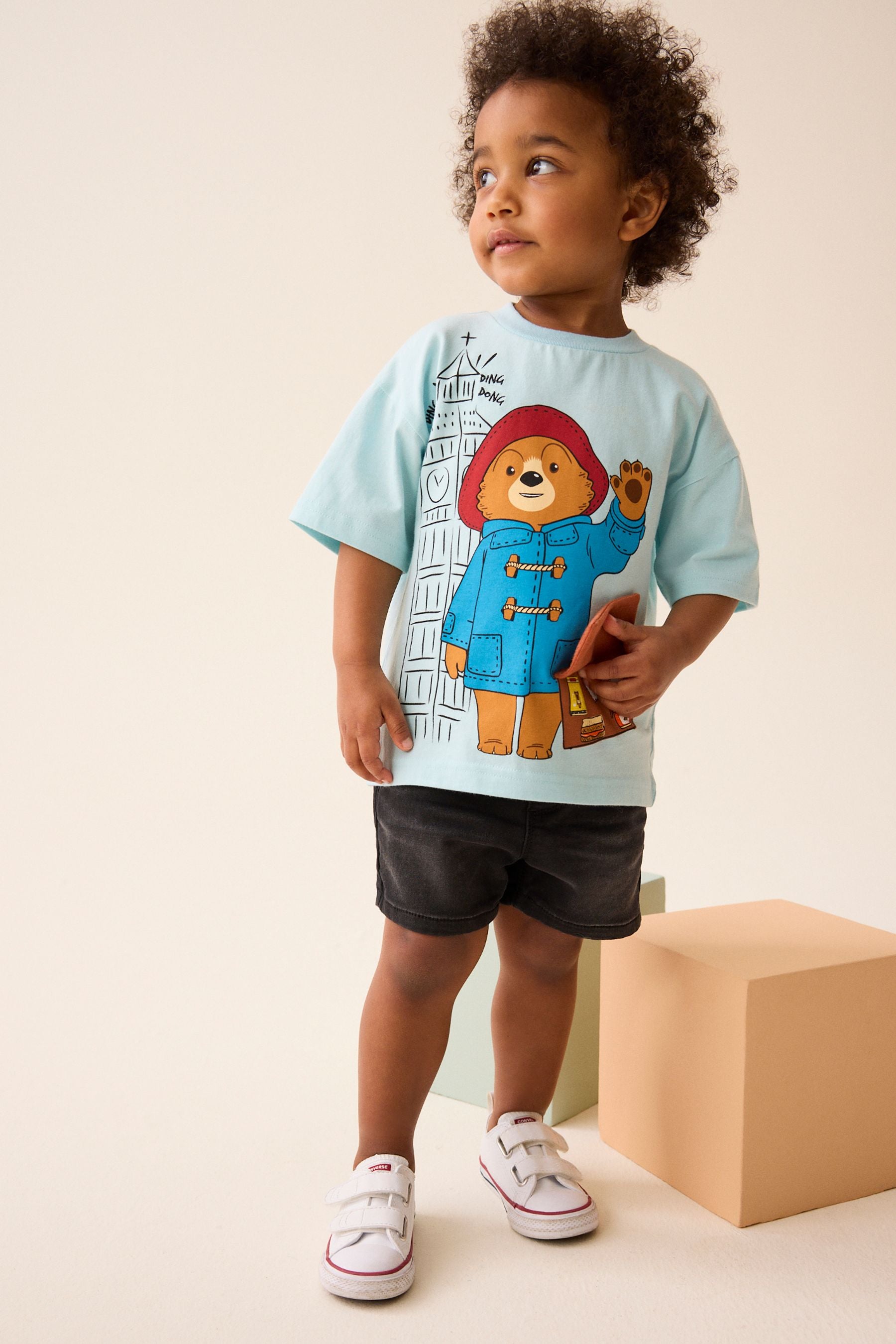 Blue Paddington Bear Short Sleeve T-Shirt (3mths-8yrs)