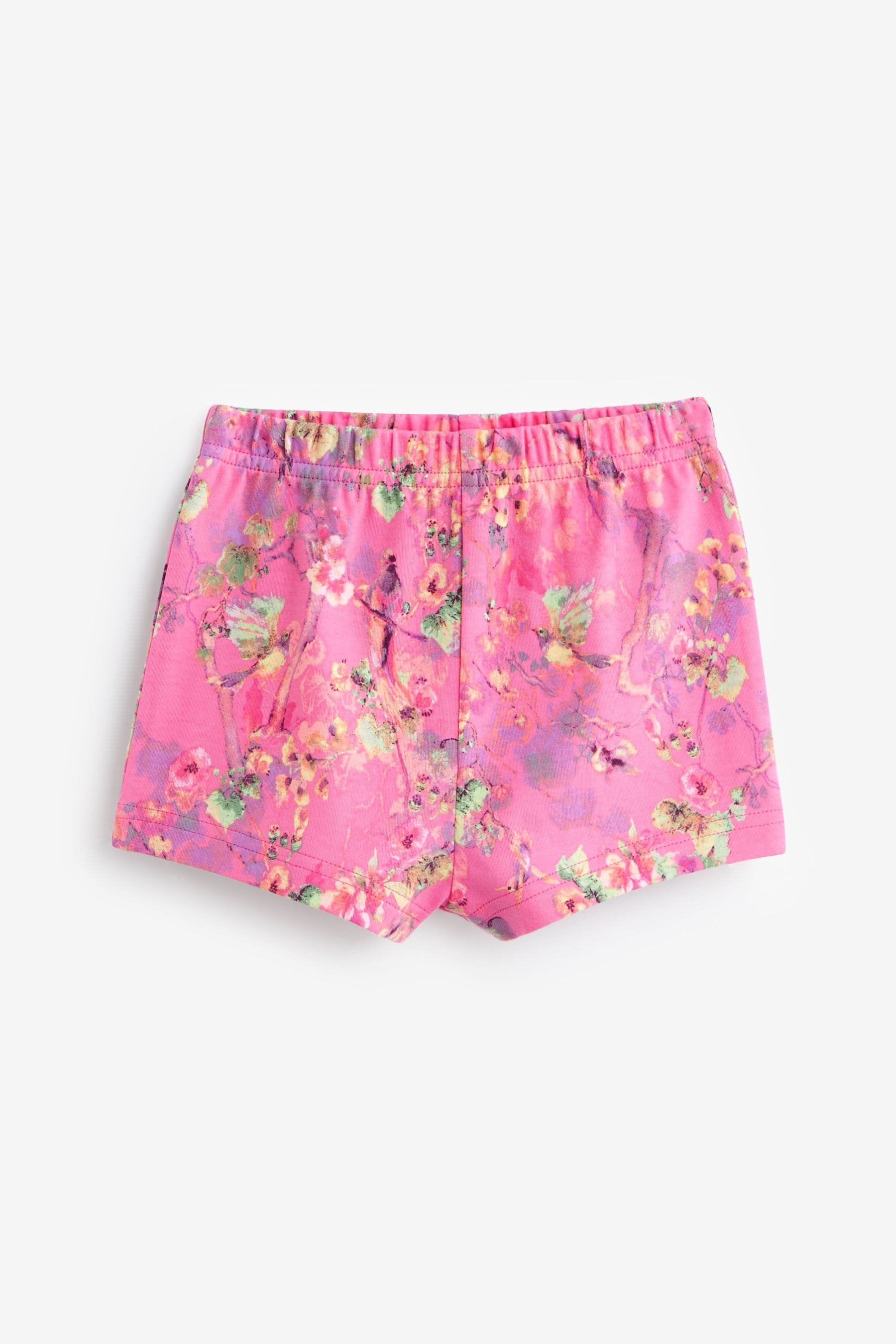 Pink/ Yellow Floral Short 100% Cotton Pyjamas 3 Pack (1.5-12yrs)