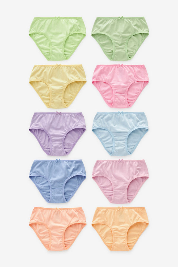 Multi Pastel Briefs 10 Pack (1.5-16yrs)