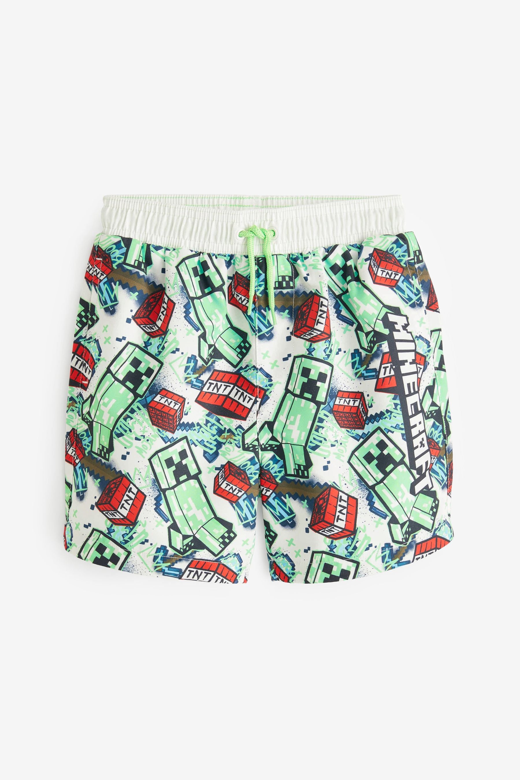 Minecraft Green Swim Shorts (3-16yrs)