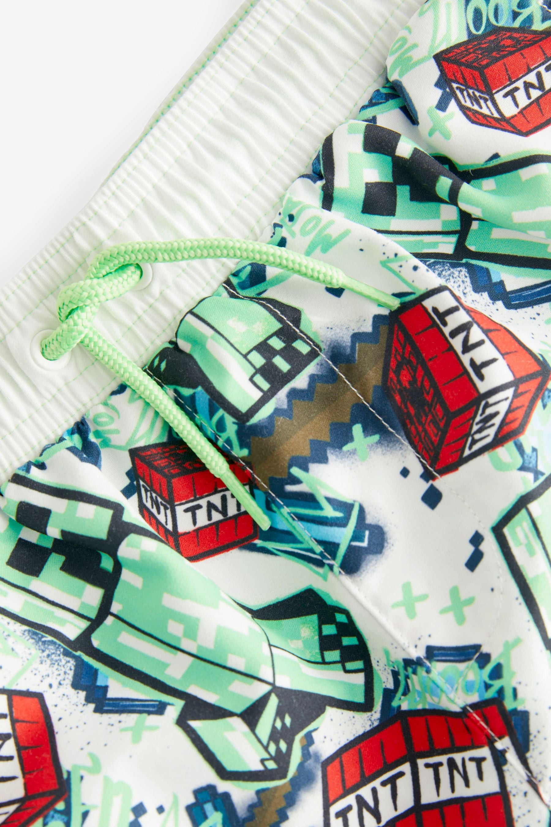 Minecraft Green Swim Shorts (3-16yrs)