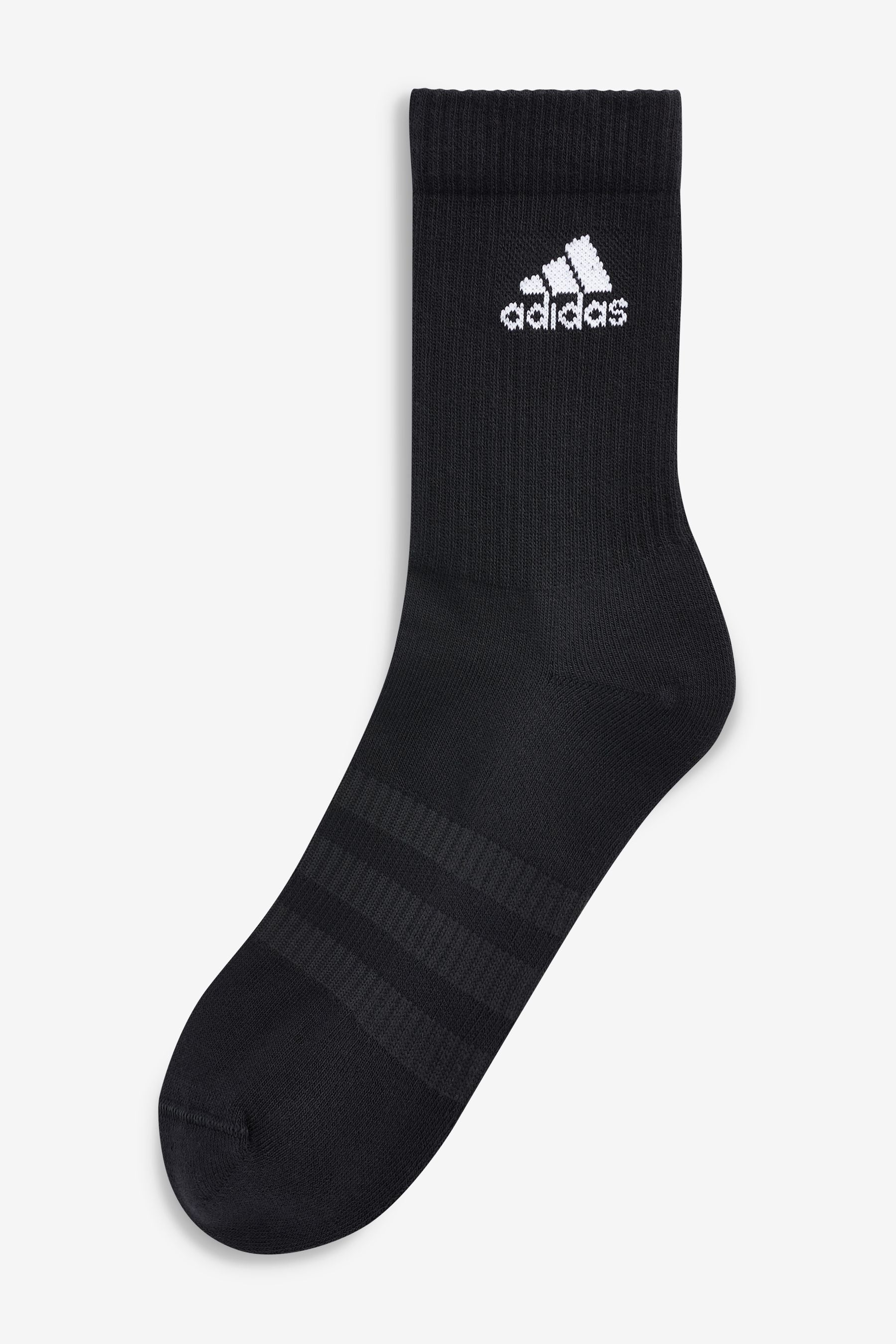 Black adidas Cushioned Crew Socks 6 Pairs