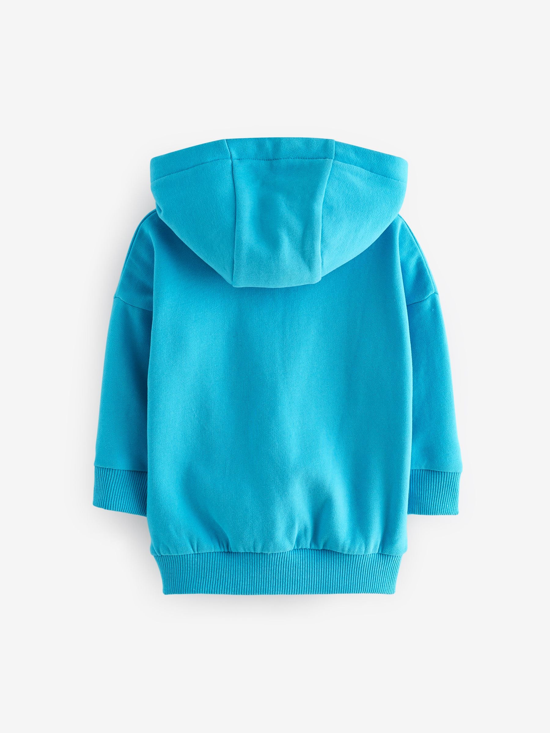 Aqua Blue Long Sleeve Soft Touch Hoodie (3mths-7yrs)