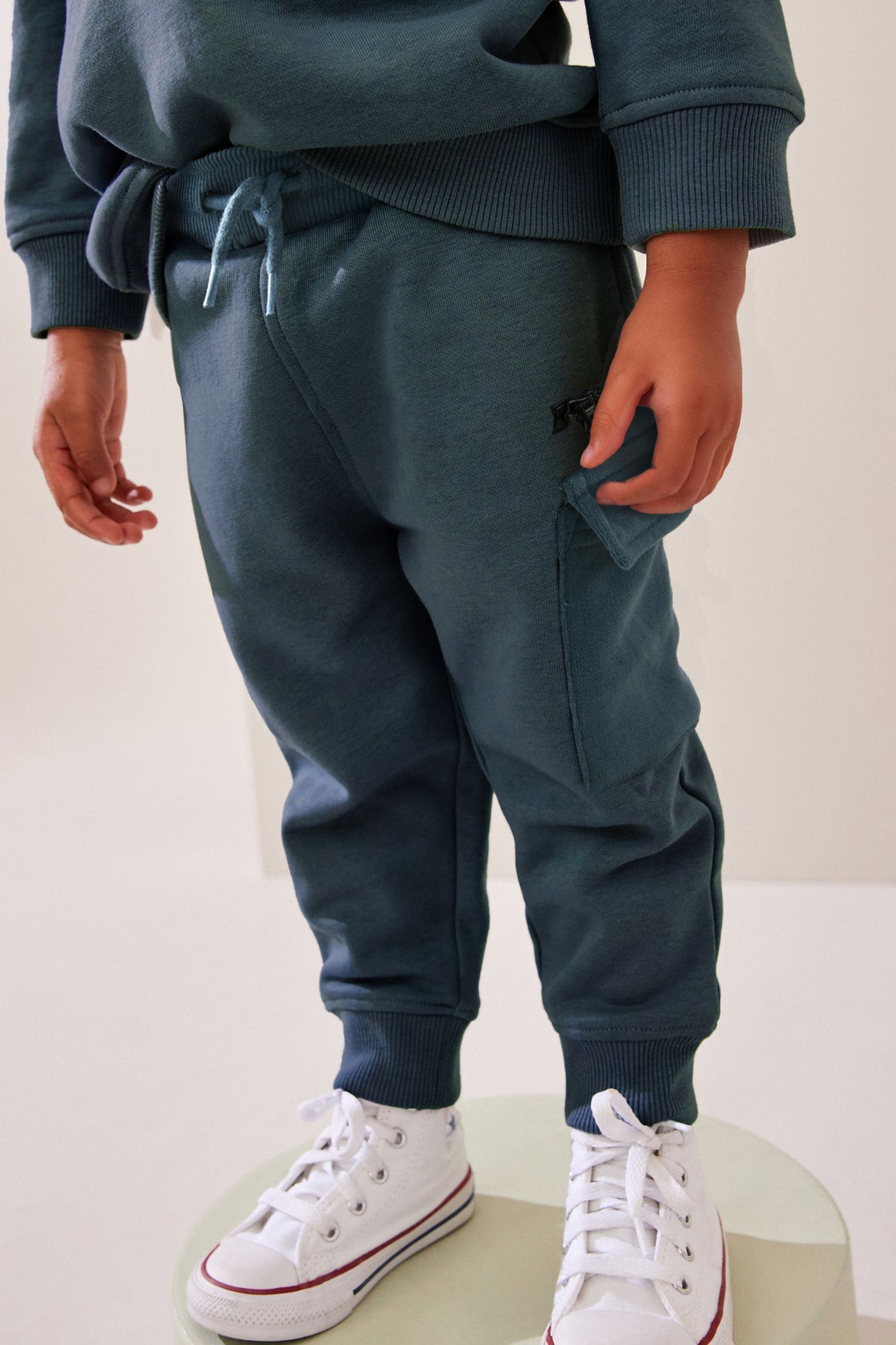 Teal Blue Utility Joggers (3mths-7yrs)