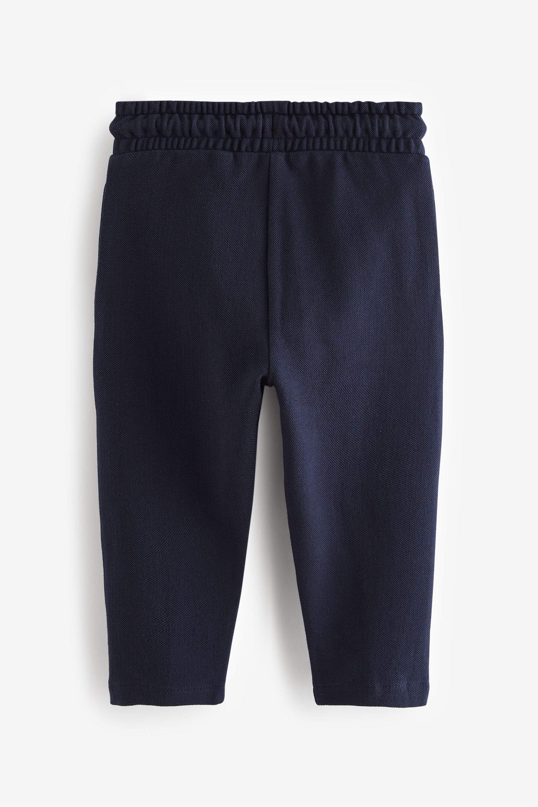 Navy Blue Pintuck 100% Cotton Joggers (3mths-7yrs)