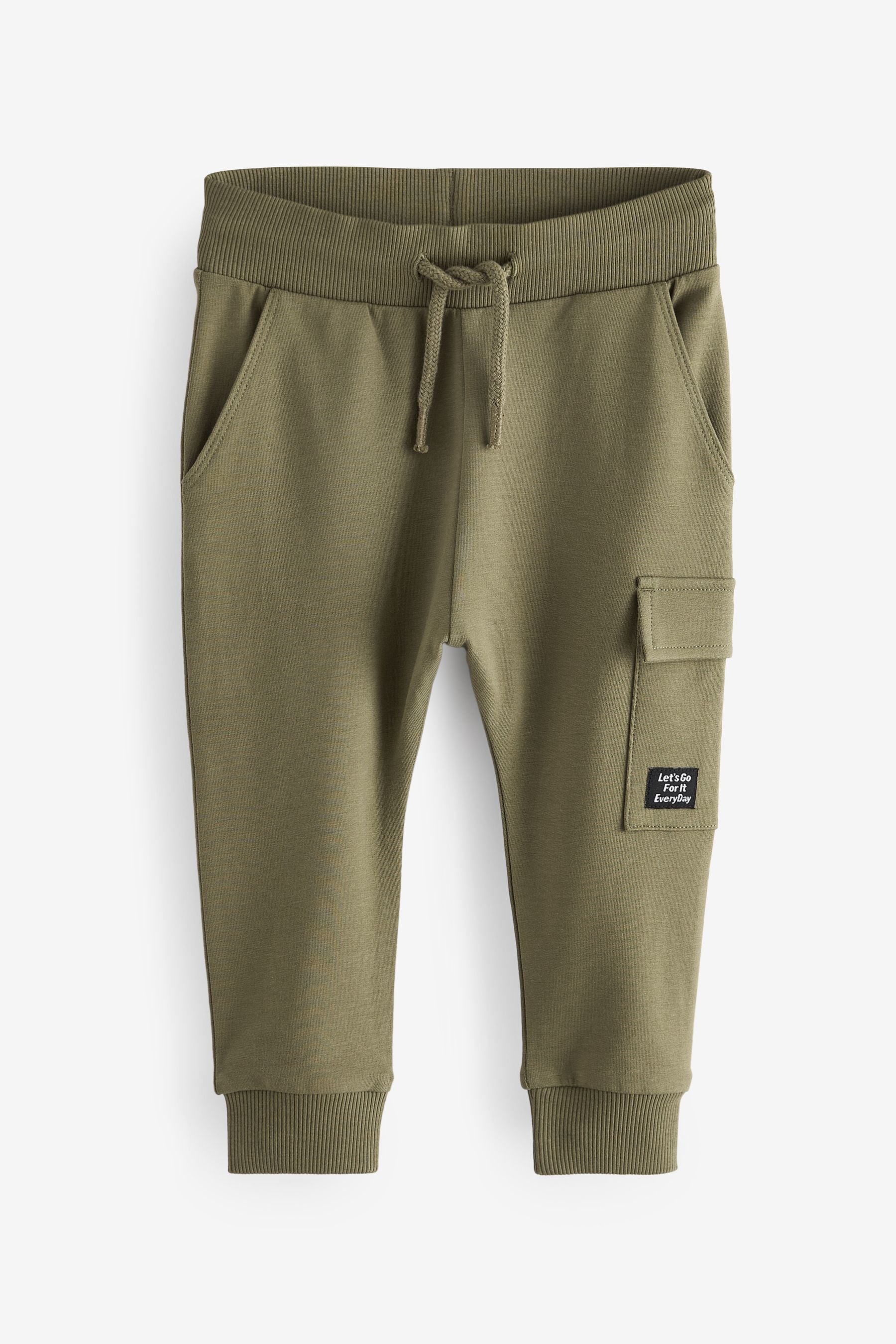 Khaki Green/Grey/Black Super Skinny Utility Joggers 3 Pack (3mths-7yrs)