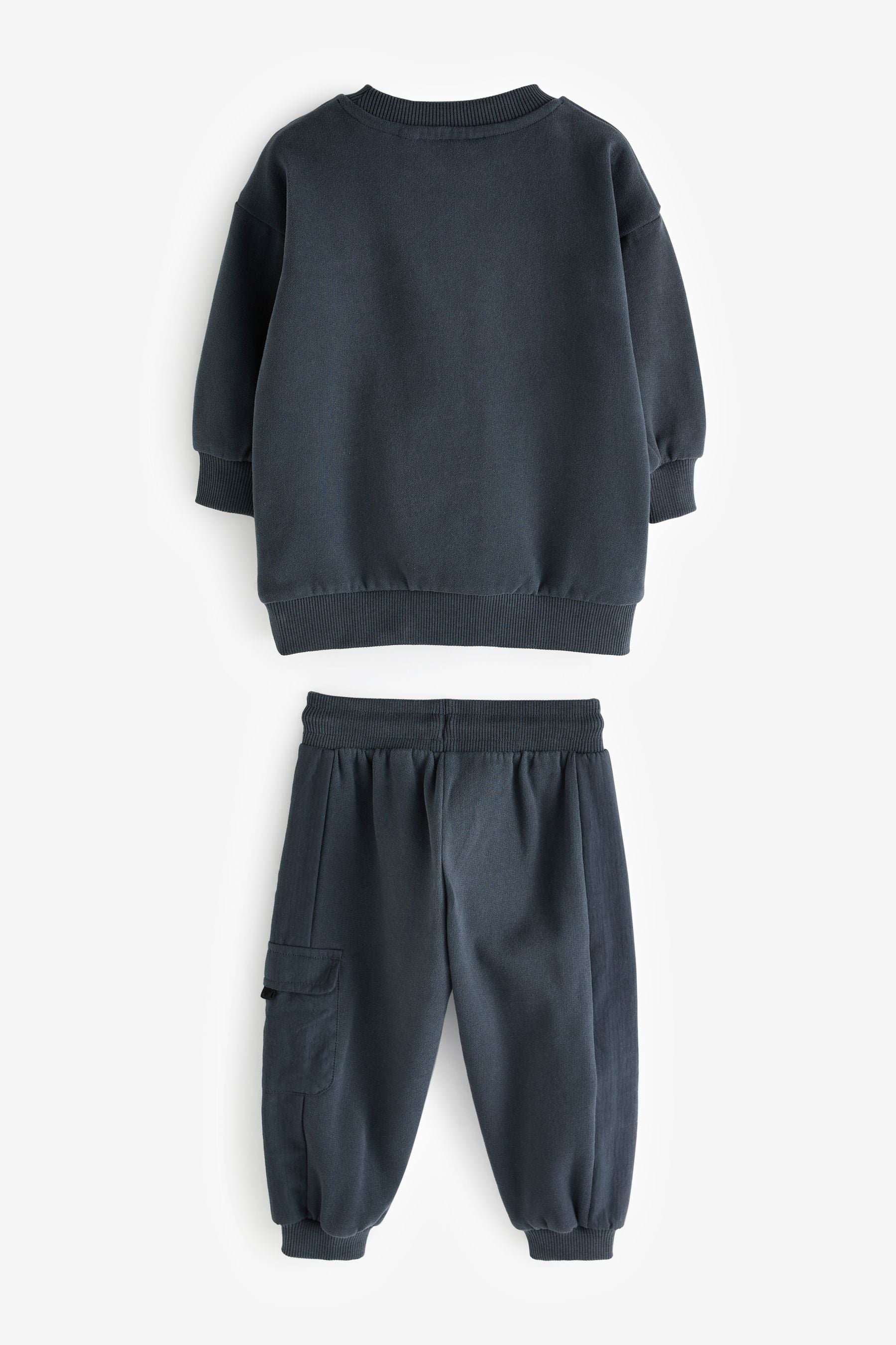 Charcoal Grey Utility Sweatshirt and Joggers Set (3mths-7yrs)