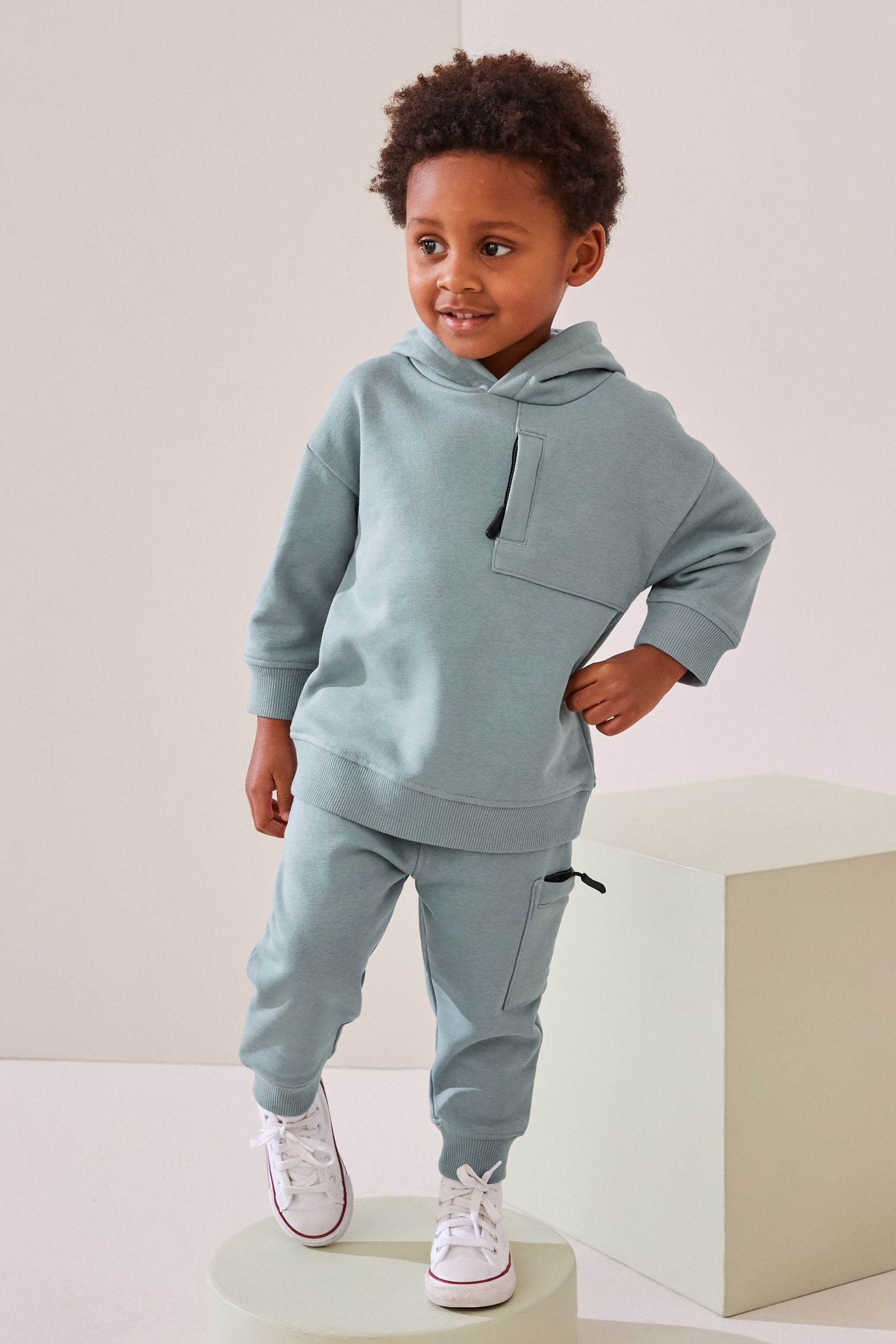 Mineral Blue Utility Hoodie and Joggers Set (3mths-7yrs)