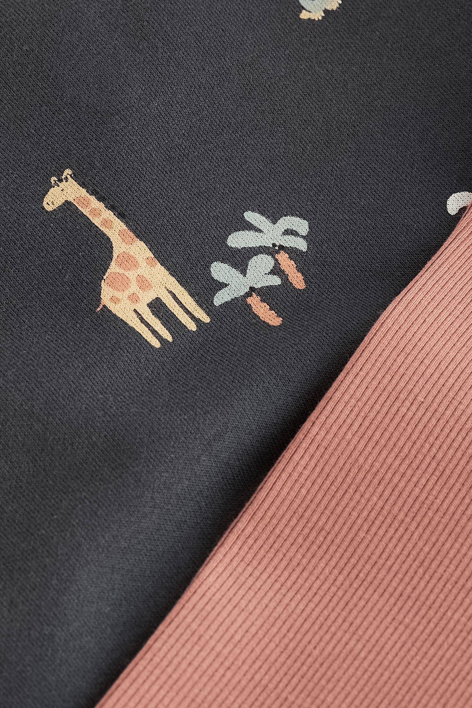 Black/Brown Safari All Over Print Sweatshirt and Leggings Set (3mths-7yrs)