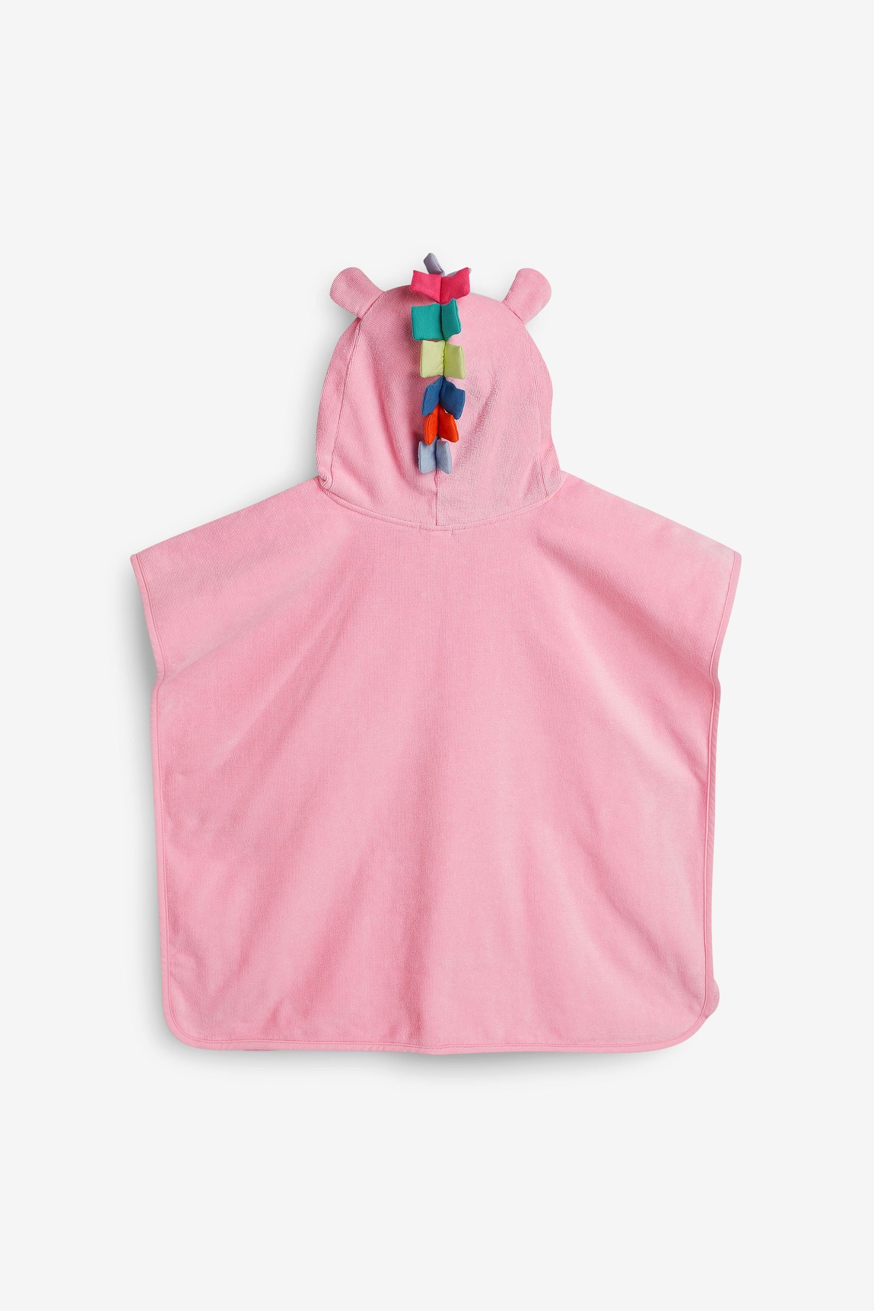 Pink Unicorn Towelling Poncho