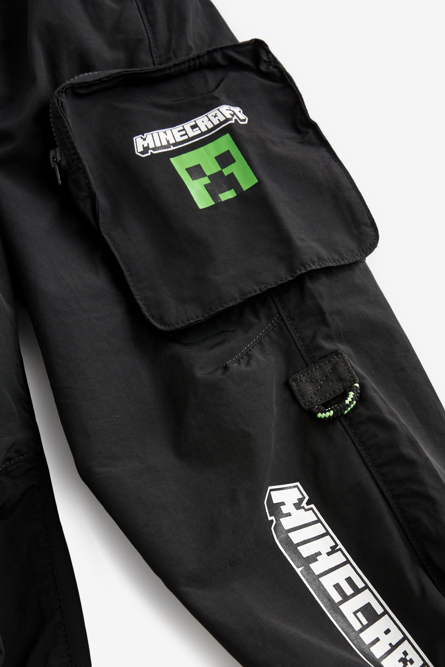 Black Minecraft Cargo Trousers (4-14yrs)