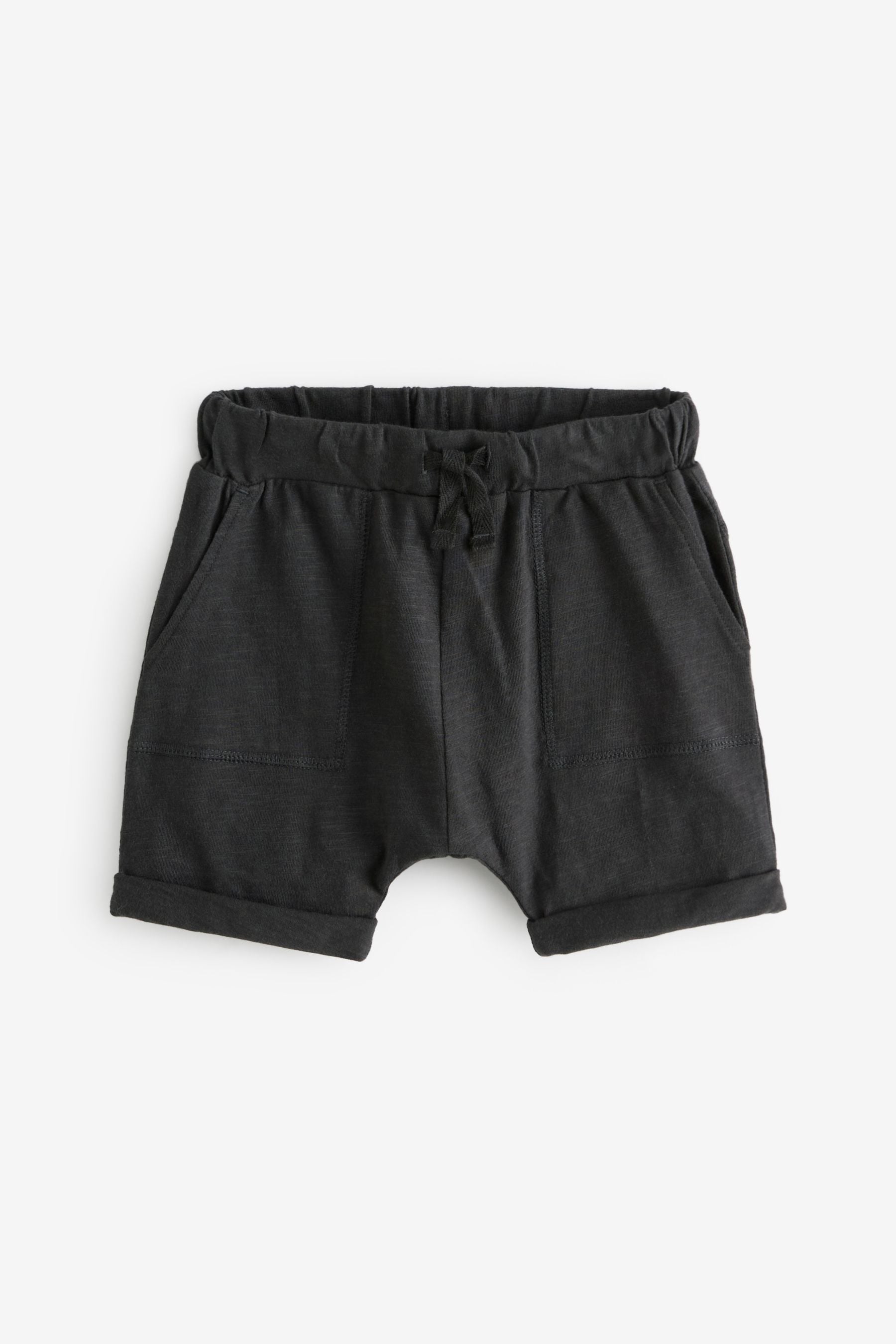 Mineral Blue/Tan Brown/Charcoal Grey Lightweight Jersey Shorts 3 Pack (3mths-7yrs)