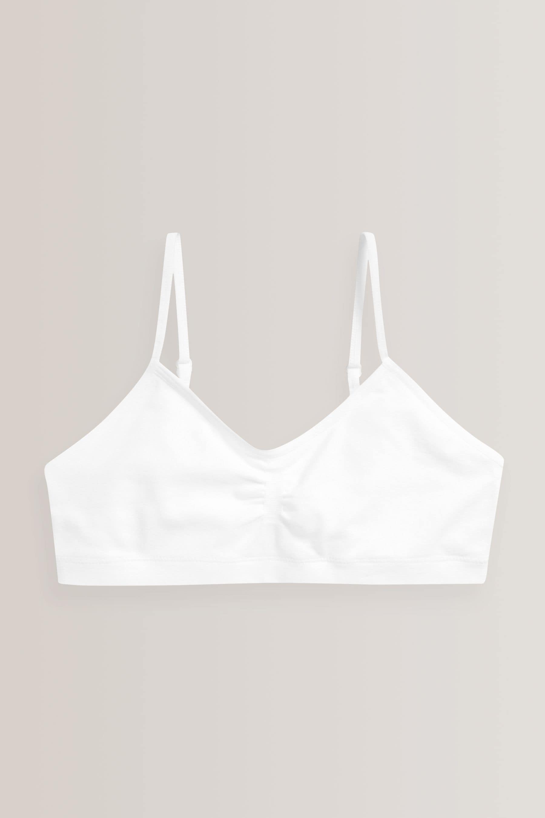 White 2 Pack Seam Free Crop Tops (7-16yrs)