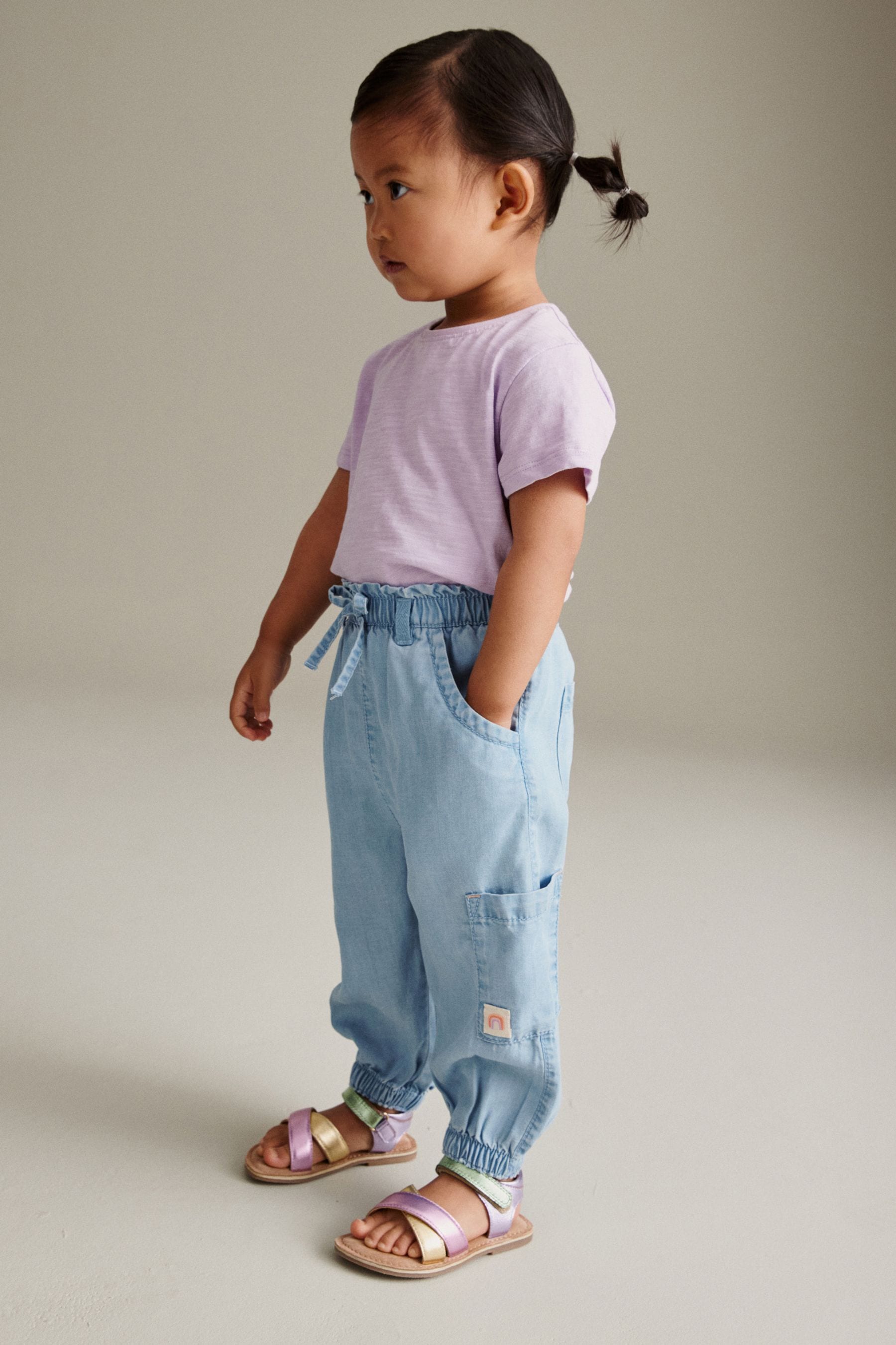 Denim Cargo Trousers (3mths-7yrs)