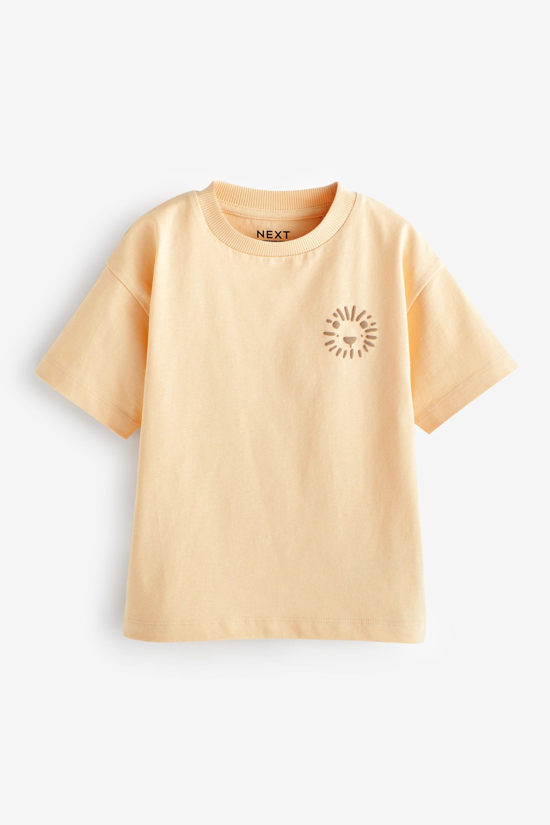 Buttermilk Yellow Simple 100% Cotton Short Sleeve T-Shirt (3mths-7yrs)