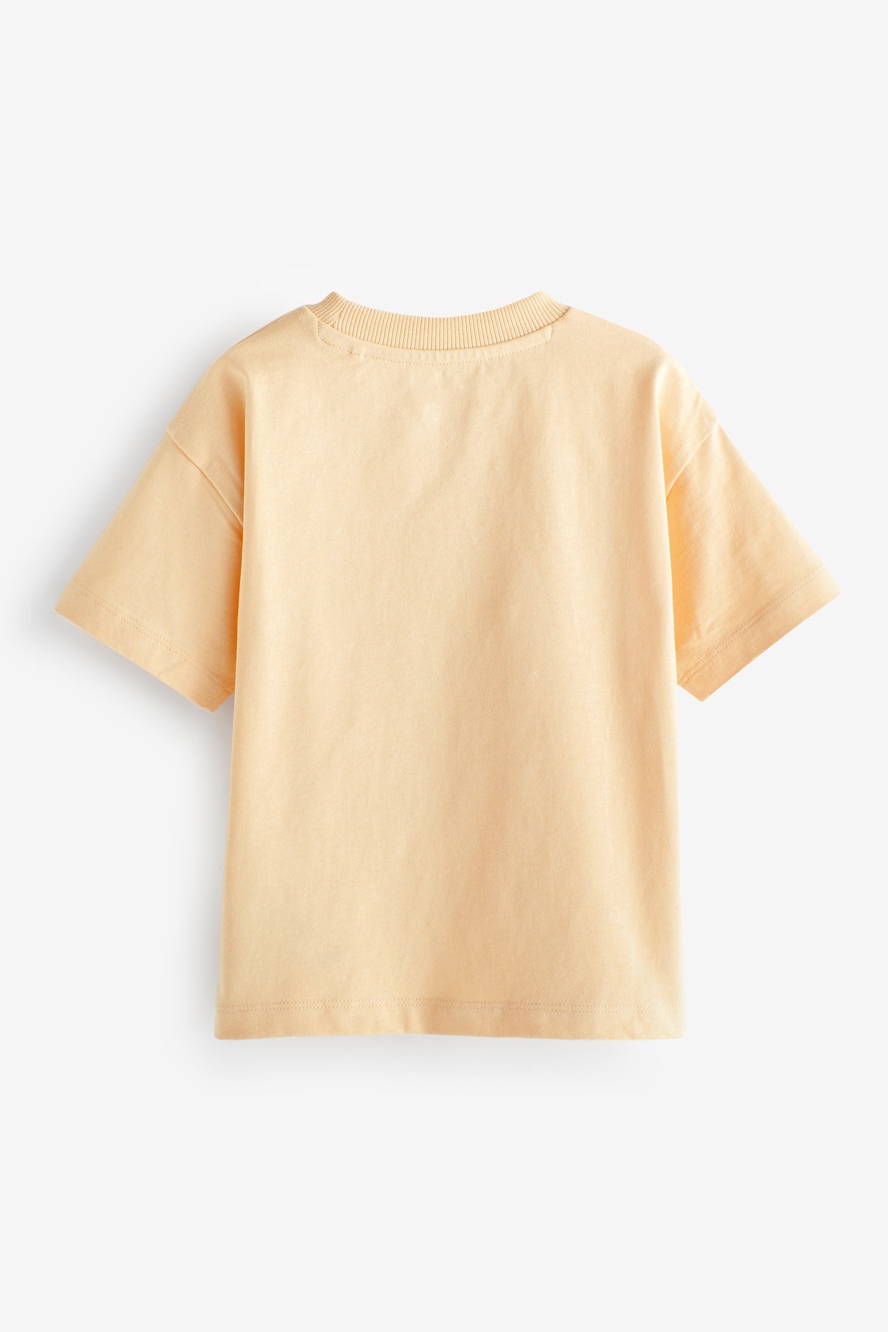 Buttermilk Yellow Simple 100% Cotton Short Sleeve T-Shirt (3mths-7yrs)