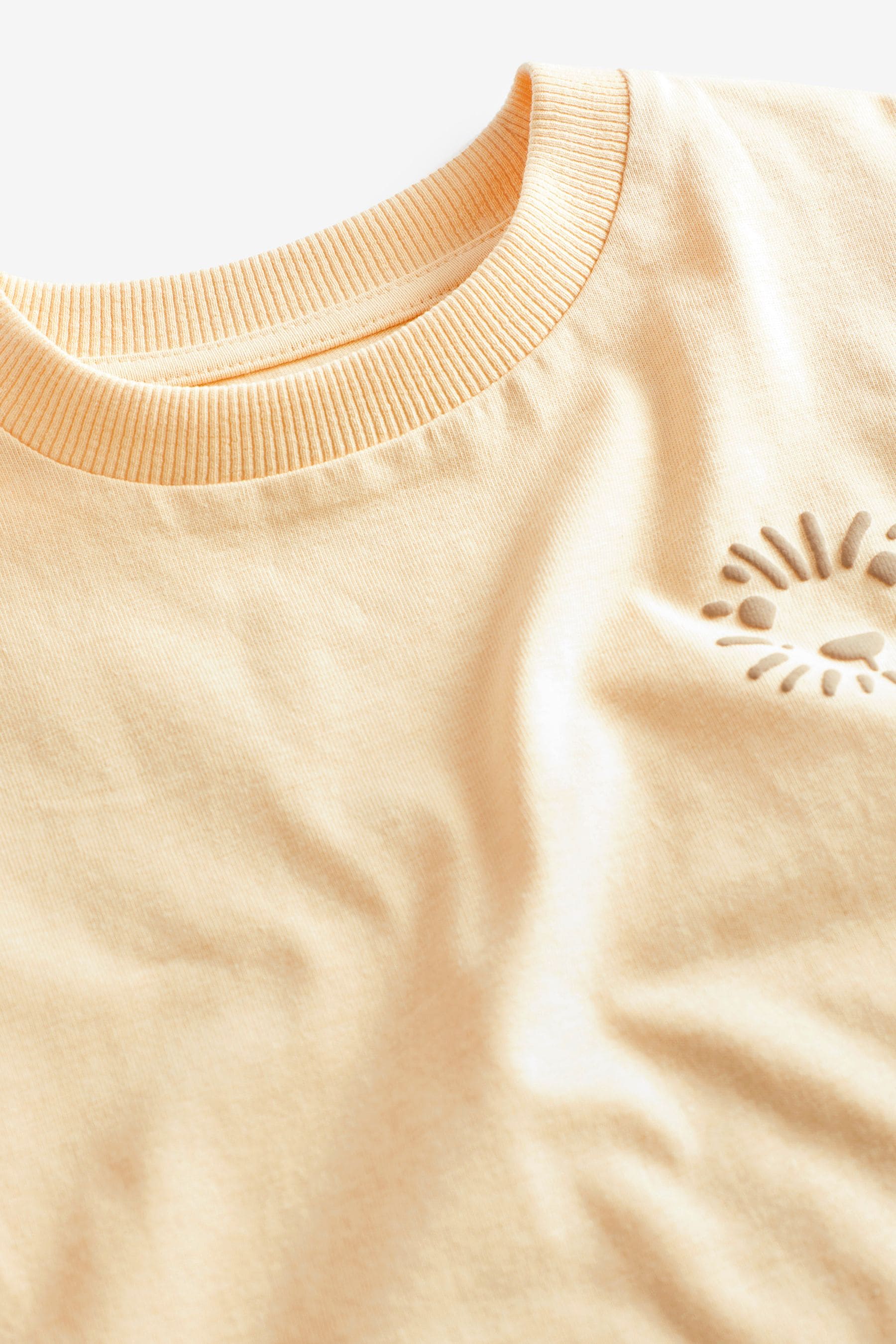 Buttermilk Yellow Simple 100% Cotton Short Sleeve T-Shirt (3mths-7yrs)